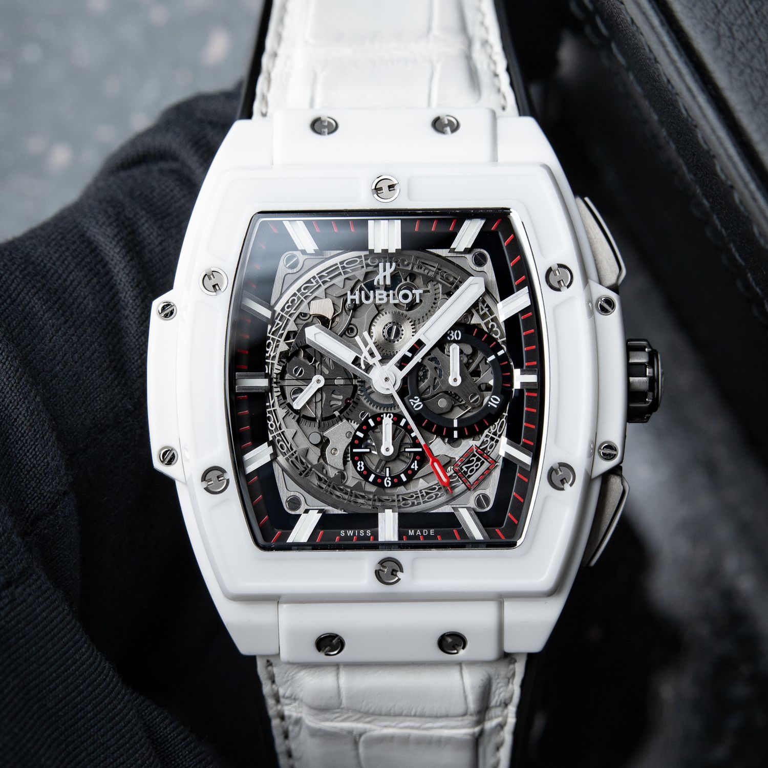 Hublot Spirit of Big Bang White Ceramic Skeleton Chronograph Automatic 45