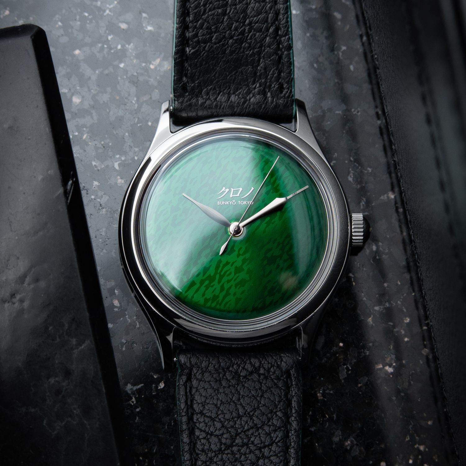 Kurono Tokyo Grand Urushi Aoyama RARE Limited Edition Green Lacquer Dial