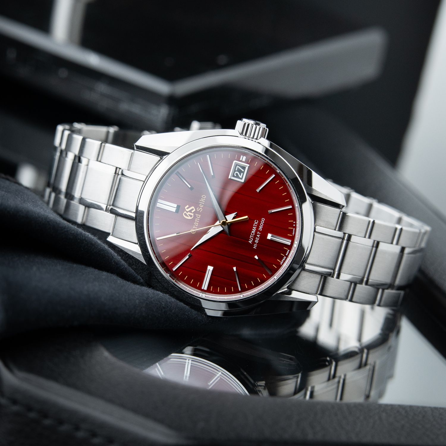 SEIKO 自動巻き時計 HI-BEAT 36000 ベルト破損 Grand Seiko Heritage Collection Limited Edition Red Dial Hi-Beat