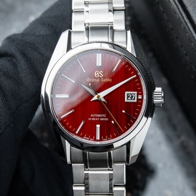 SEIKO 自動巻き時計 HI-BEAT 36000 ベルト破損 Grand Seiko Heritage Collection Limited Edition Red Dial Hi-Beat