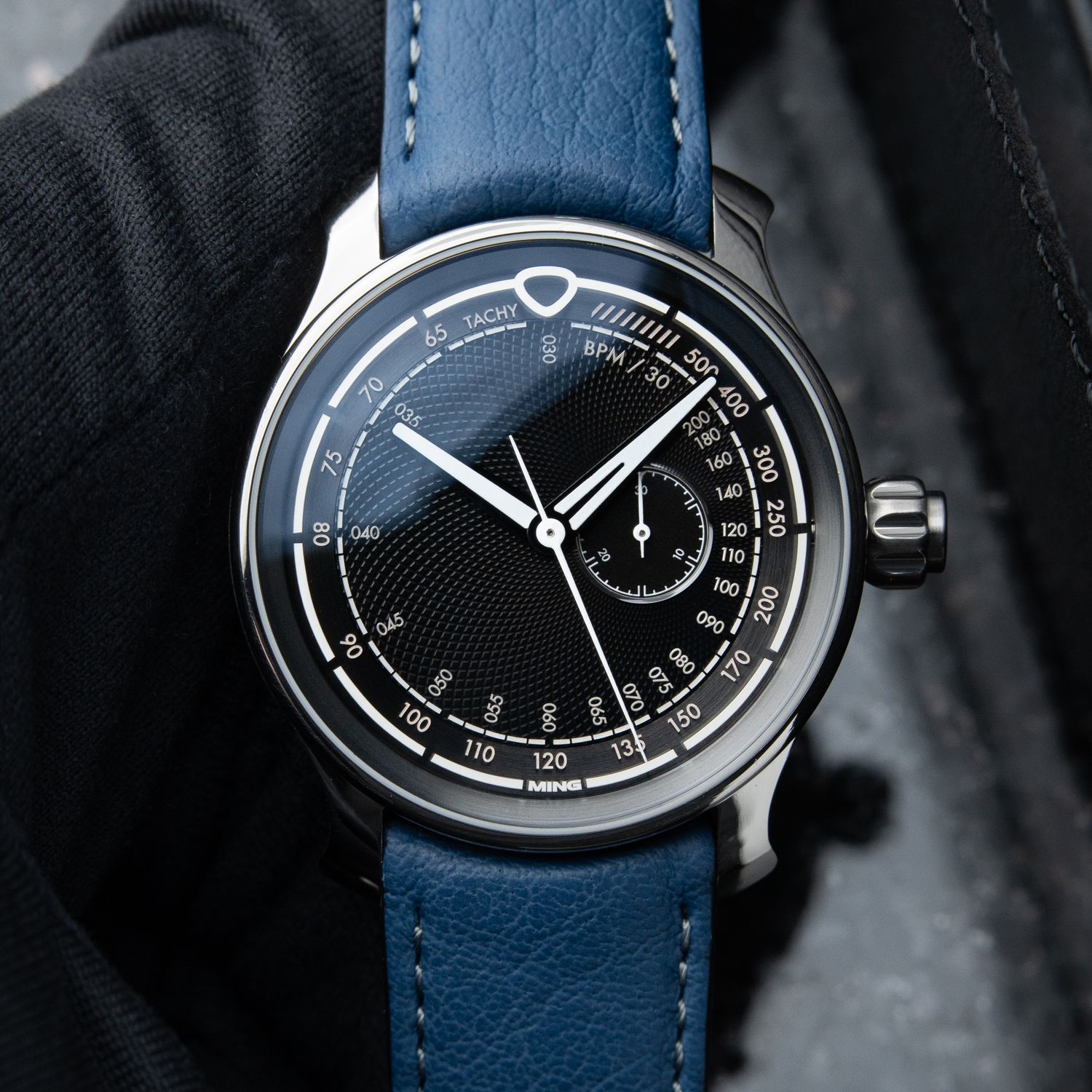 MING 37.04 Monopusher Chronograph RARE SPC Limited Edition Titanium Black 38mm