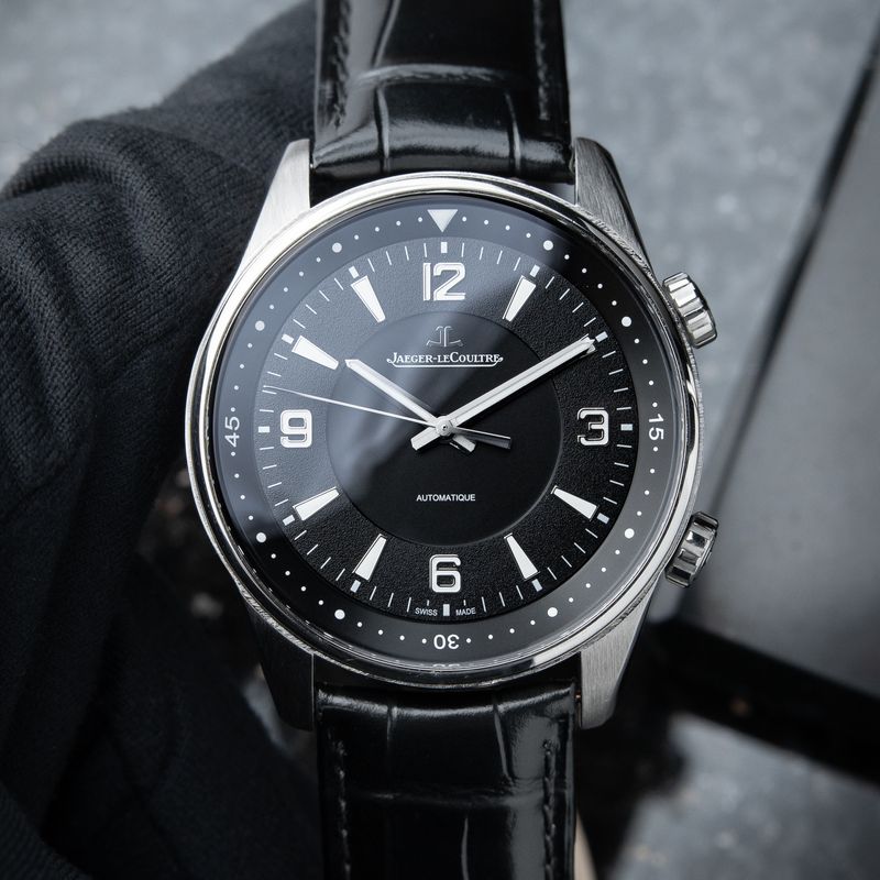 Jaeger-LeCoultre Polaris Automatic Black Dial Steel Leather 41mm