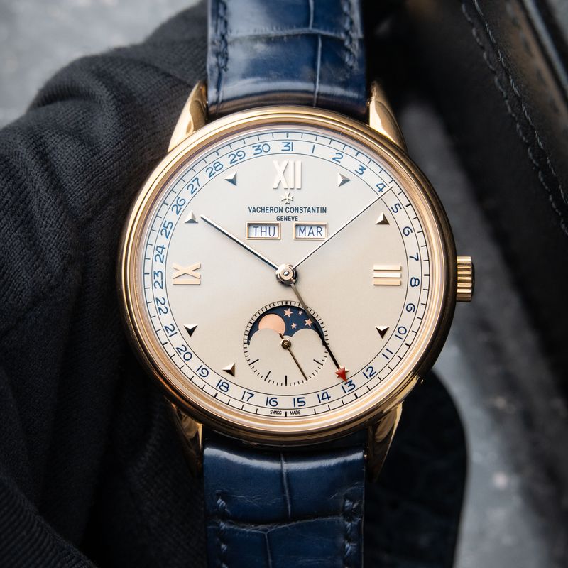 Vacheron Constantin Historiques 1948 Triple Calendar Blue Rose Gold 3100V