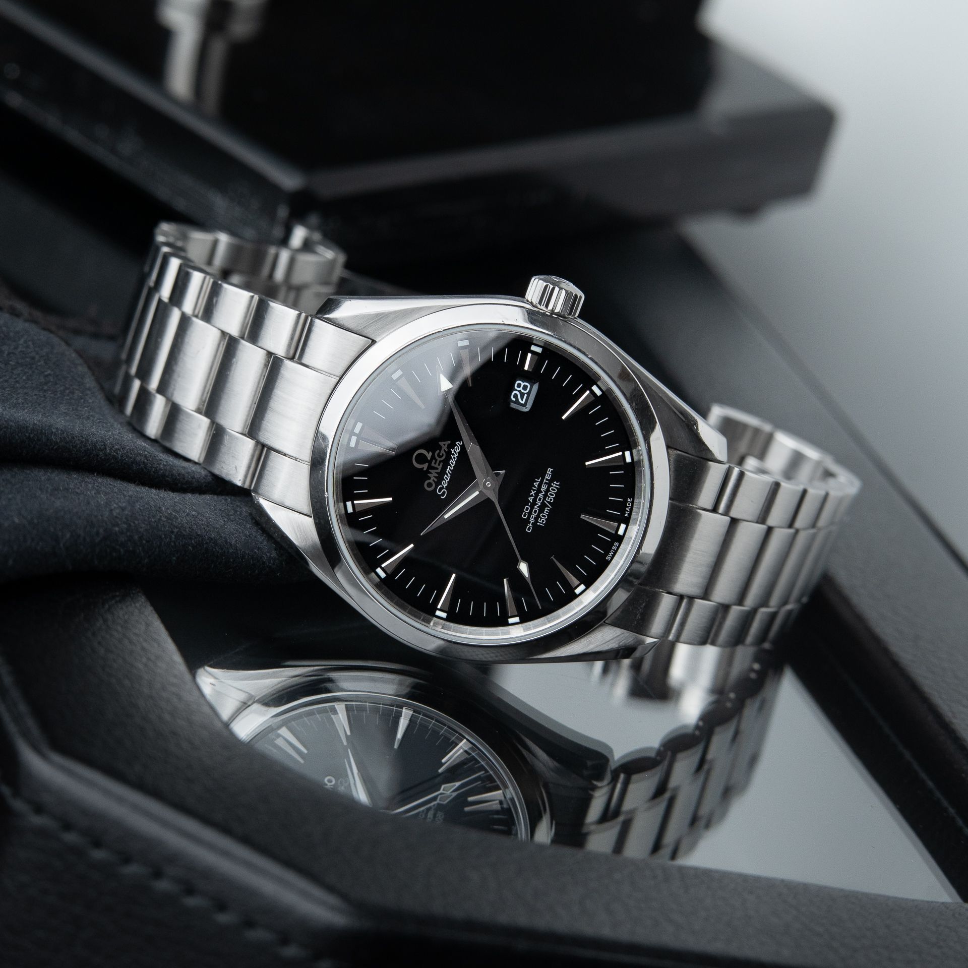 Omega Seamaster Aqua Terra 150M 2503.50.00 Co-Axial Black Steel Bracelet