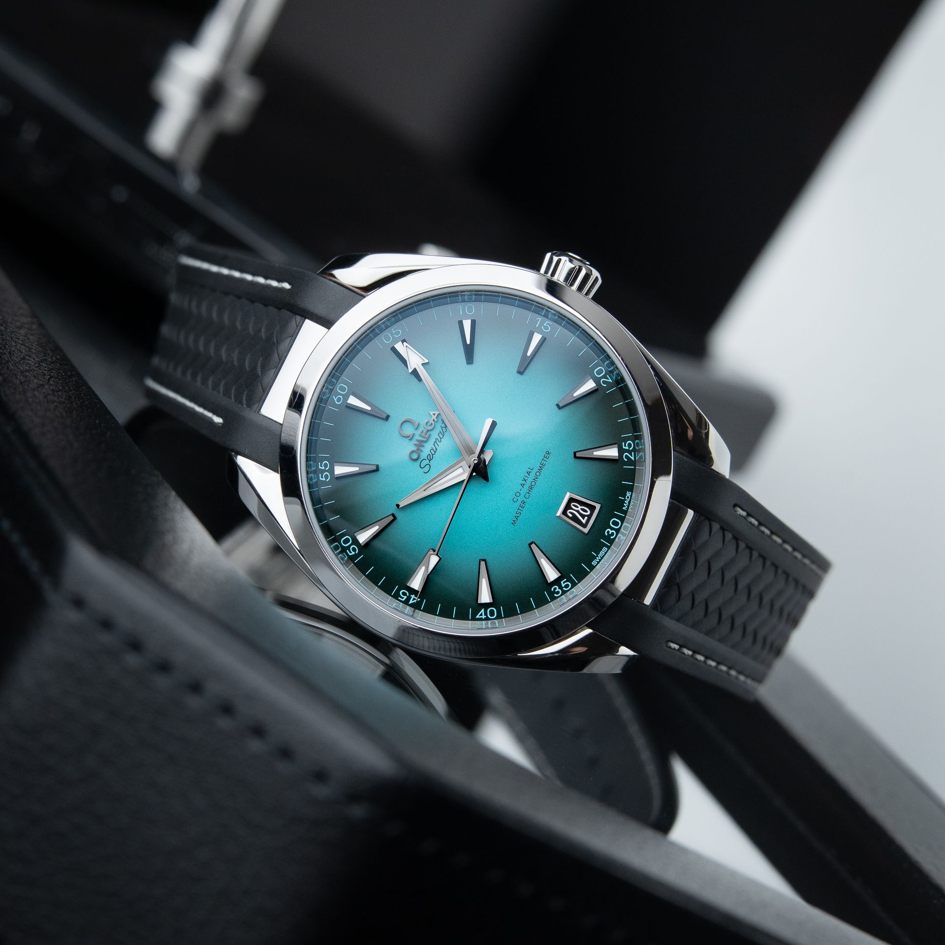 Omega Seamaster Aqua Terra 150M Strap + Steel Bracelet 12/2024 Turquoise