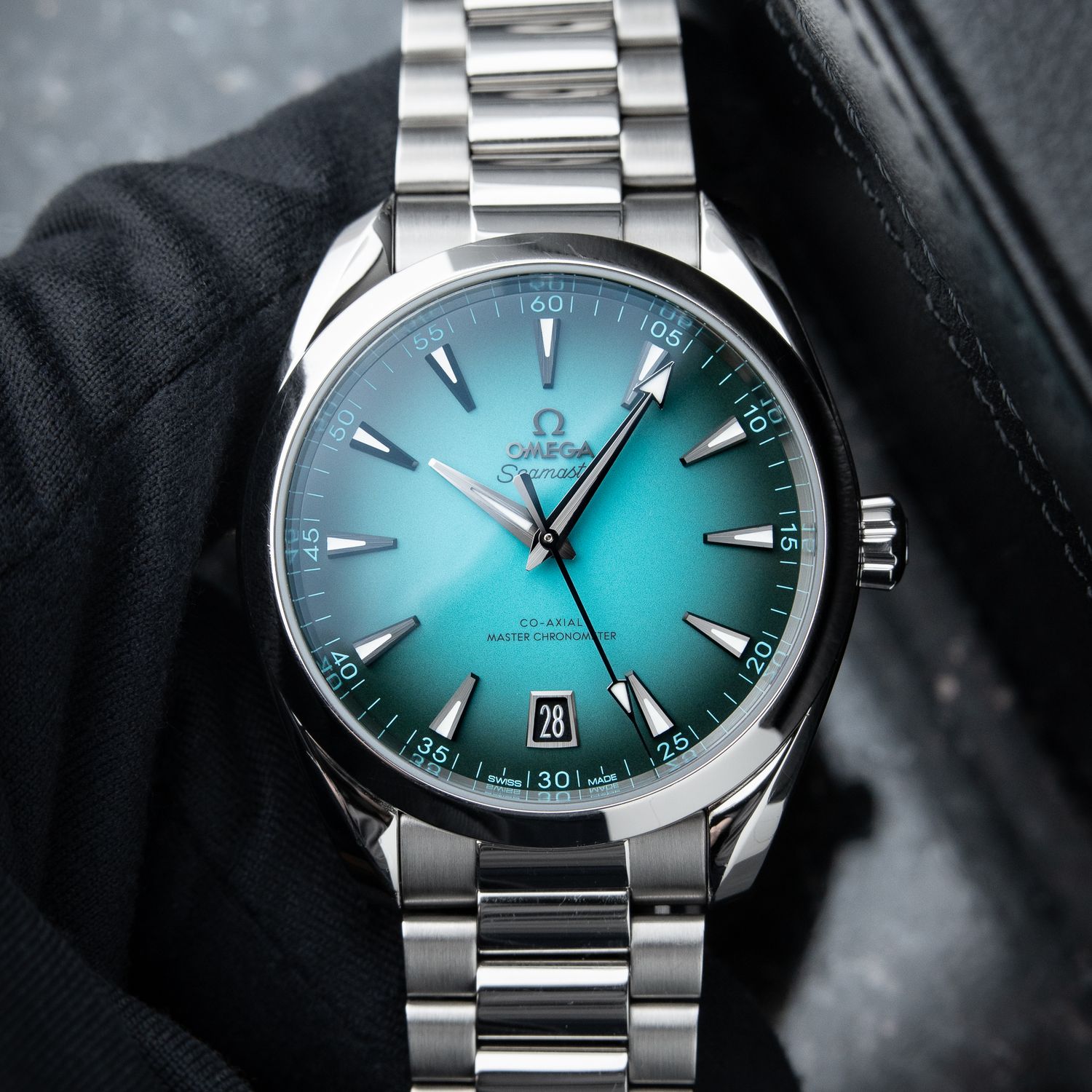 Omega Seamaster Aqua Terra 150M Strap + Steel Bracelet 12/2024 Turquoise