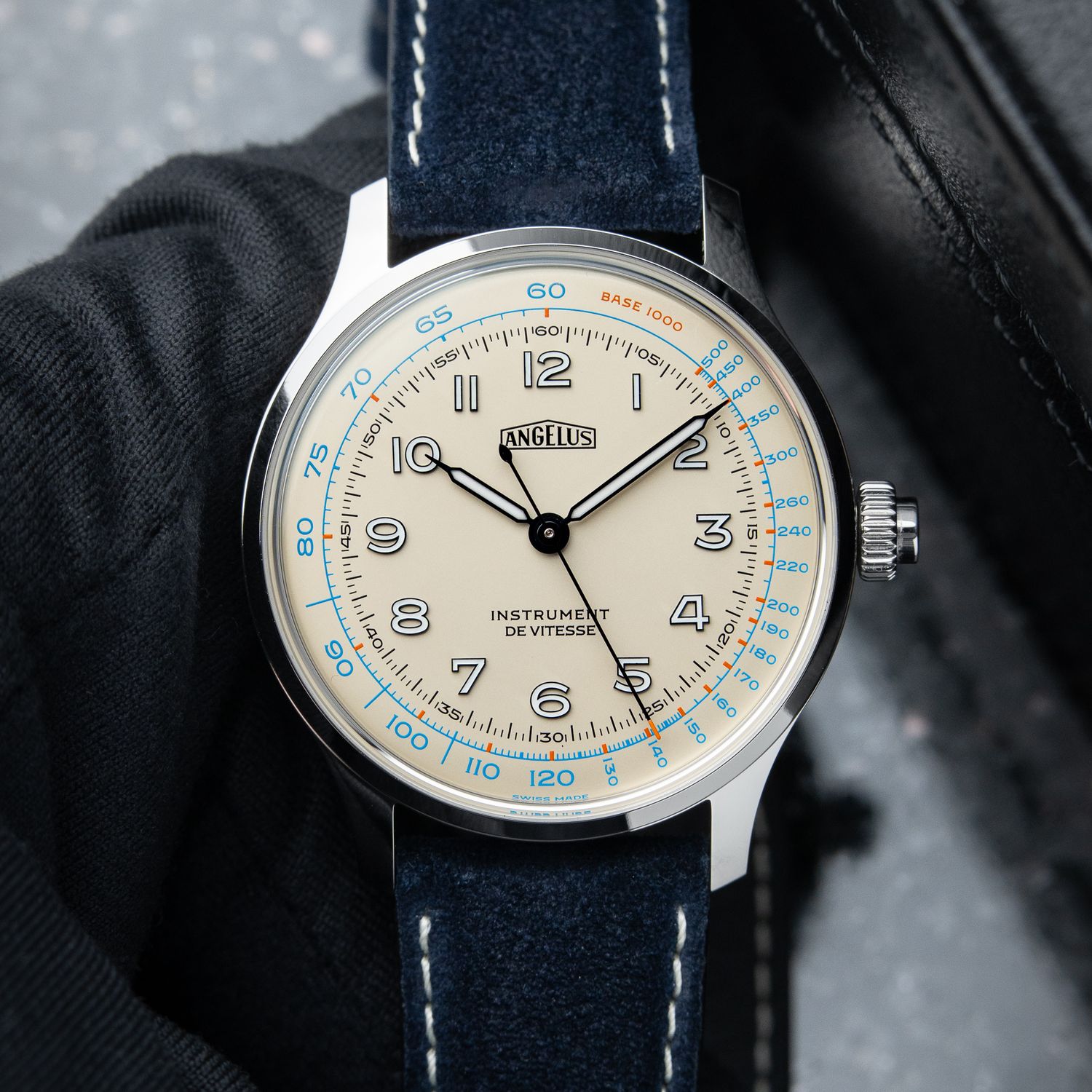 Angelus Instrument De Vitesse RARE Blanc Ivoire Limited Edition Chronograph Ivory