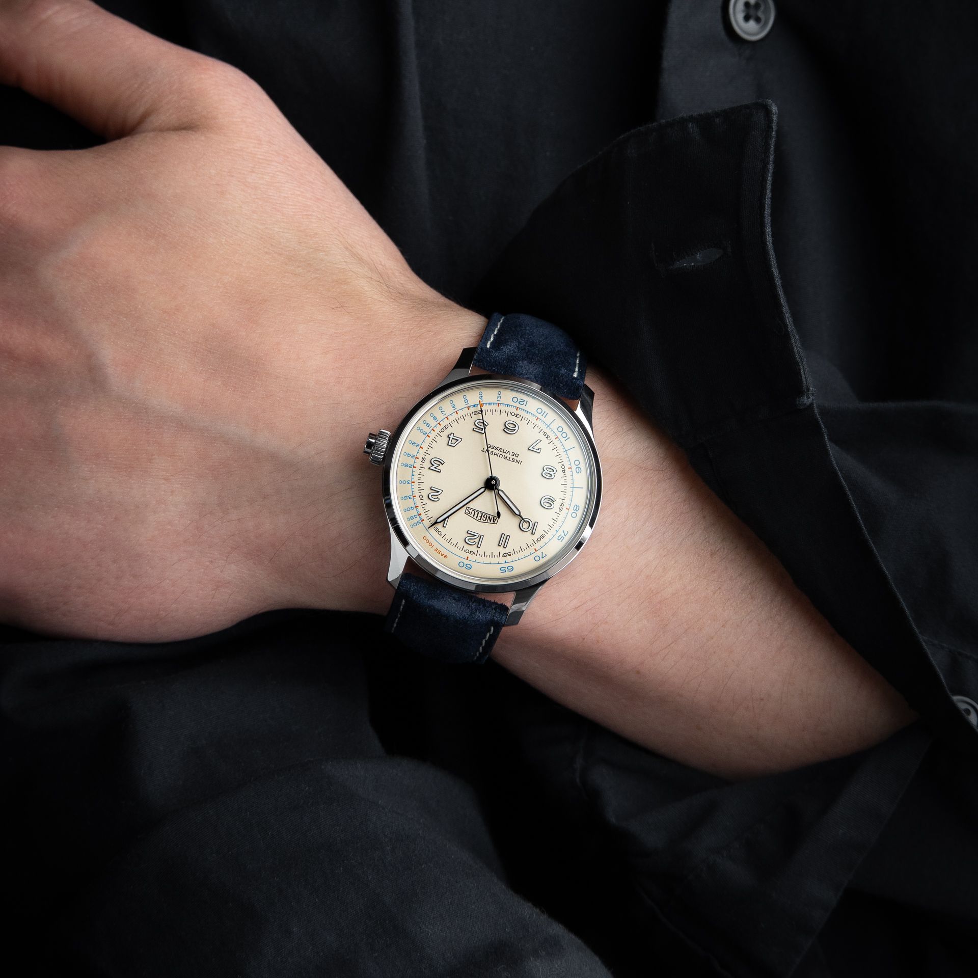 Angelus Instrument De Vitesse RARE Blanc Ivoire Limited Edition Chronograph Ivory