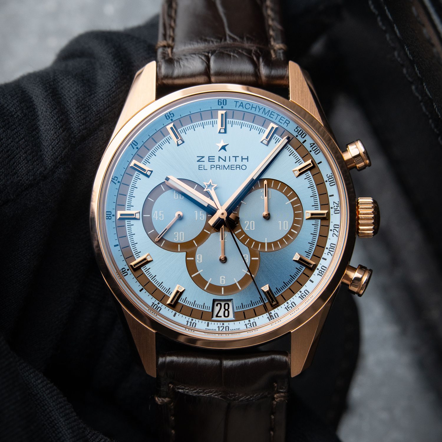 Zenith El Primero UNWORN 4/2025 Chronograph Limited Edition Rose Gold Blue