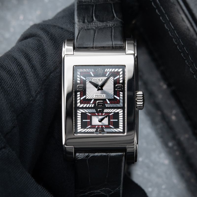 Rolex Cellini Prince RARE 2023 WARRANTY CARD White Gold Exhibition Silver Dial Full Set