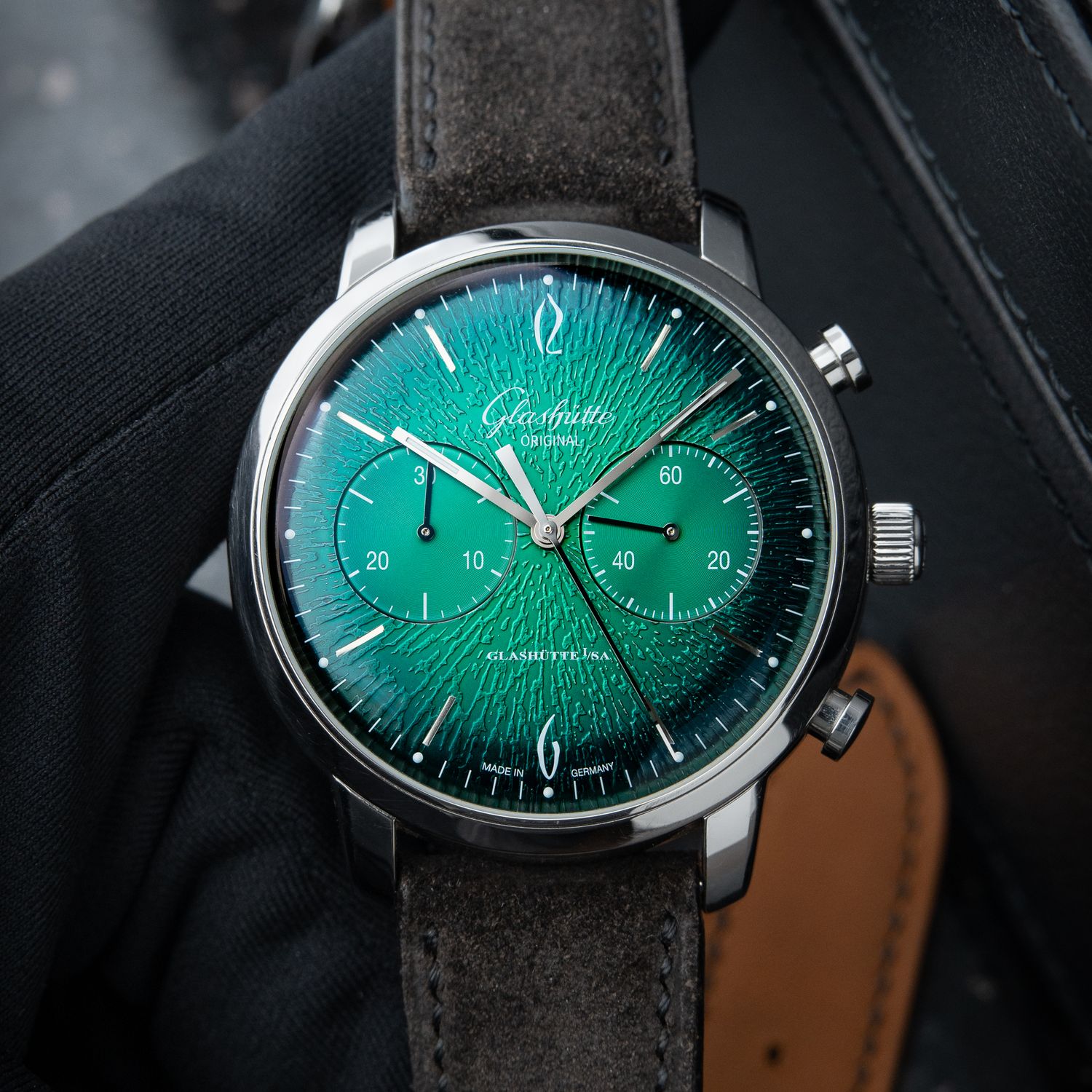Glashutte Original Sixties Limited Annual Edition Chronograph Green Steel