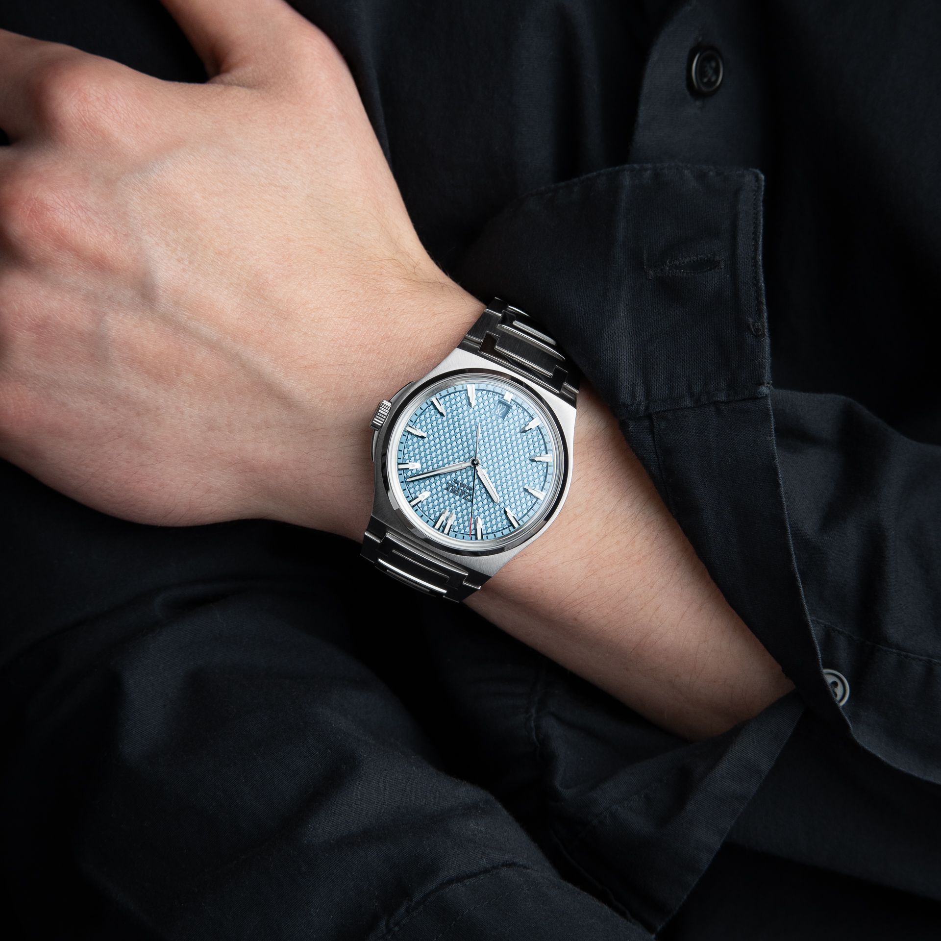 Czapek Antarctique Passage De Drake Glacier Blue Automatic Steel Bracelet Box and Papers