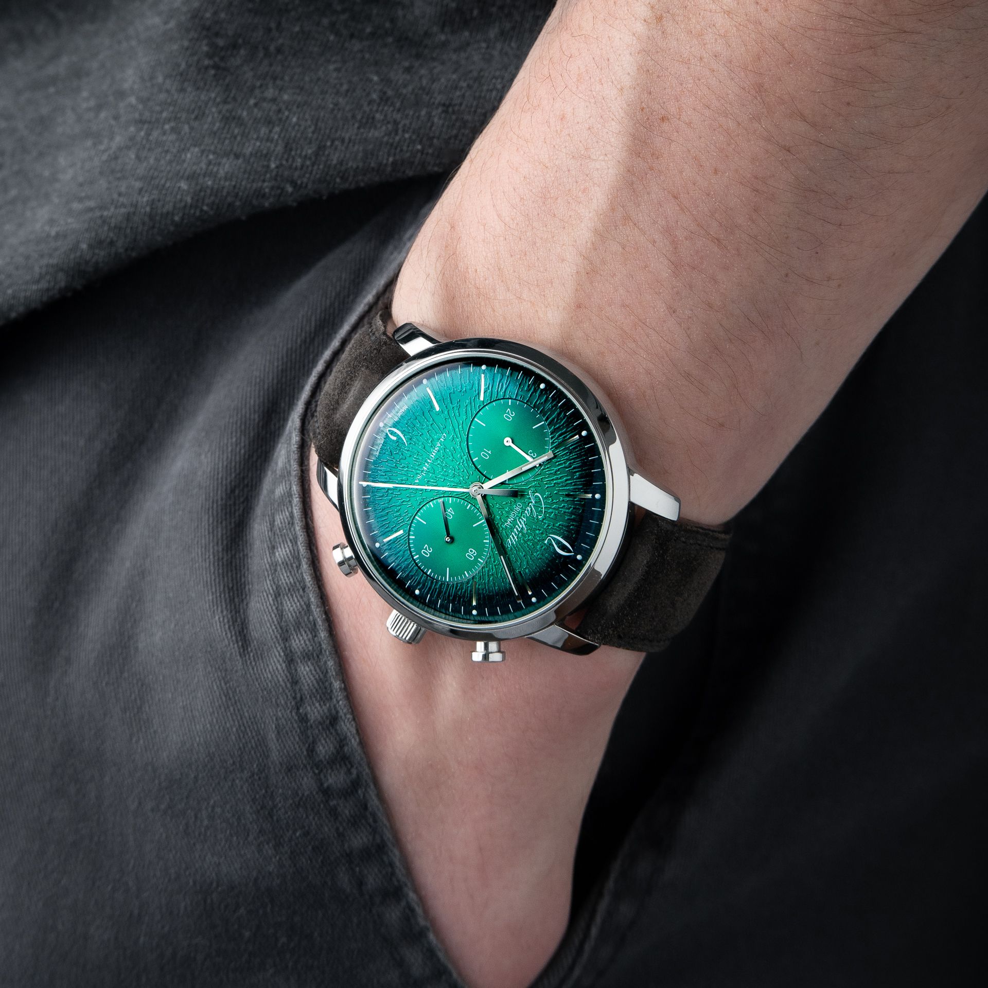 Glashutte Original Sixties Limited Annual Edition Chronograph Green Steel