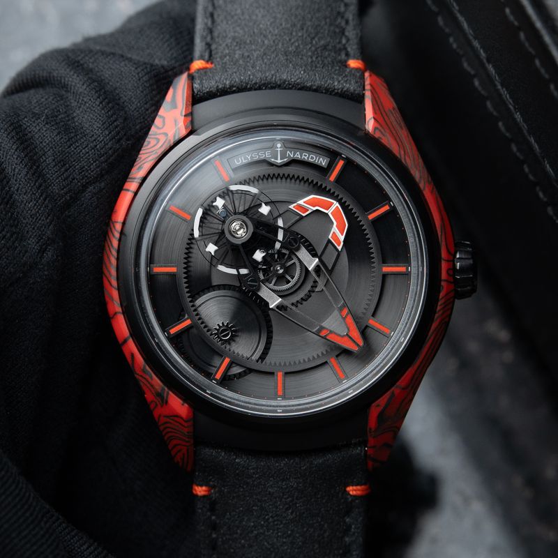 Ulysse Nardin Freak X Magma Carbonium Red Black Titanium Leather 43mm Set