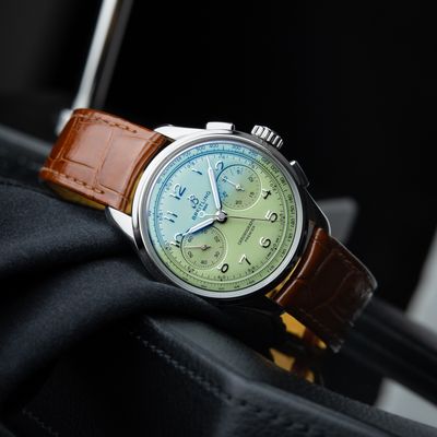 Breitling Premier B09 Chronograph Pistachio Green Dial Steel