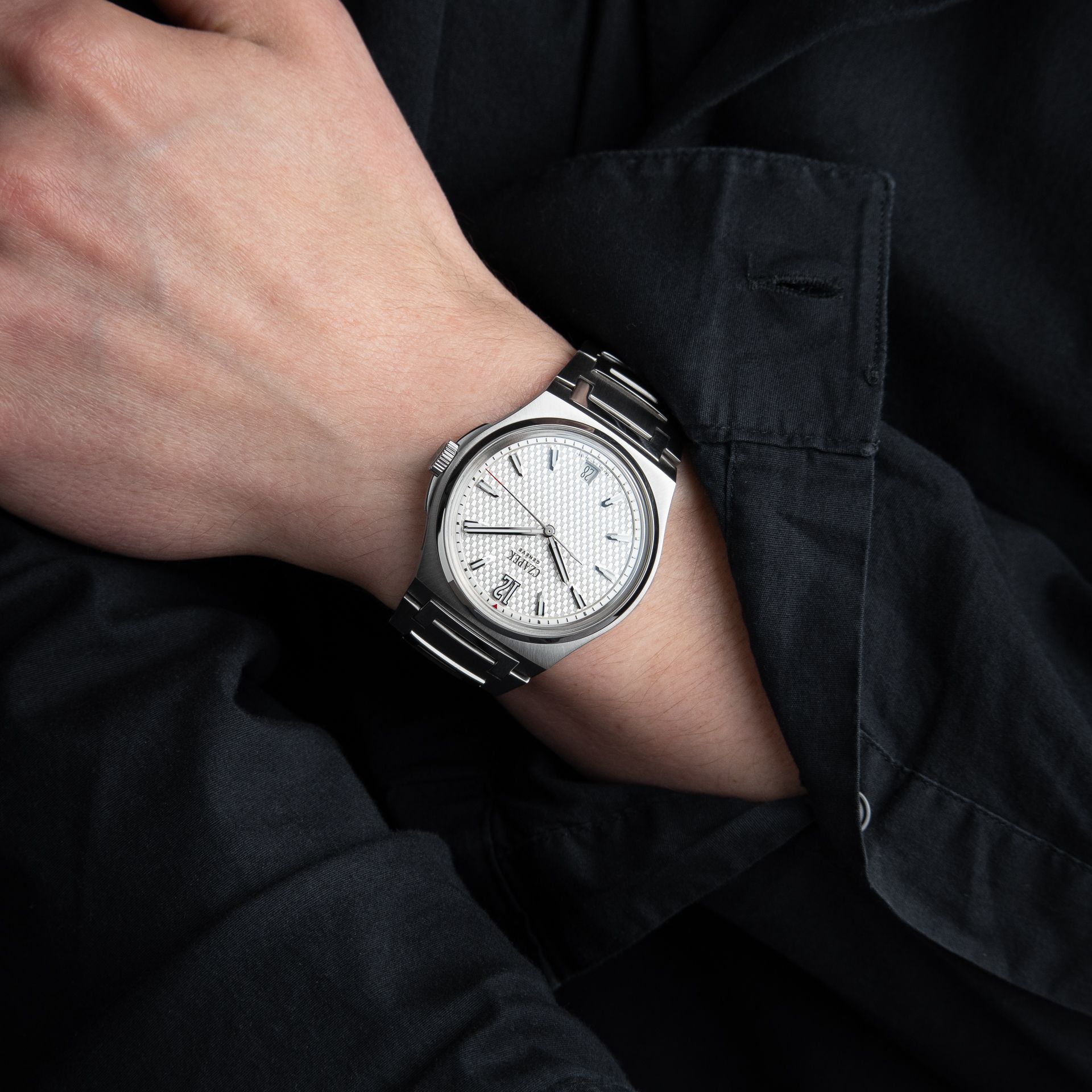 Czapek Antarctique Passage De Drake Ice White Steel Bracelet Automatic Set