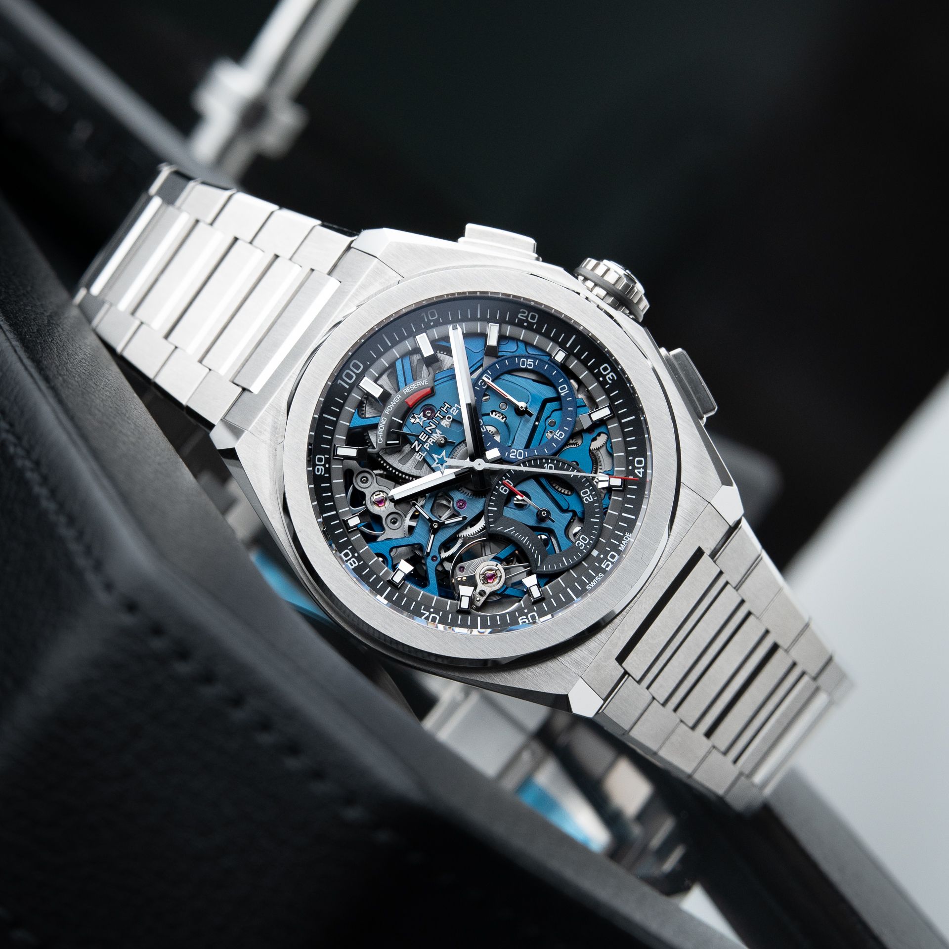 Zenith Defy UNWORN El Primero 21 1/100th Chronograph Titanium Bracelet Skeleton