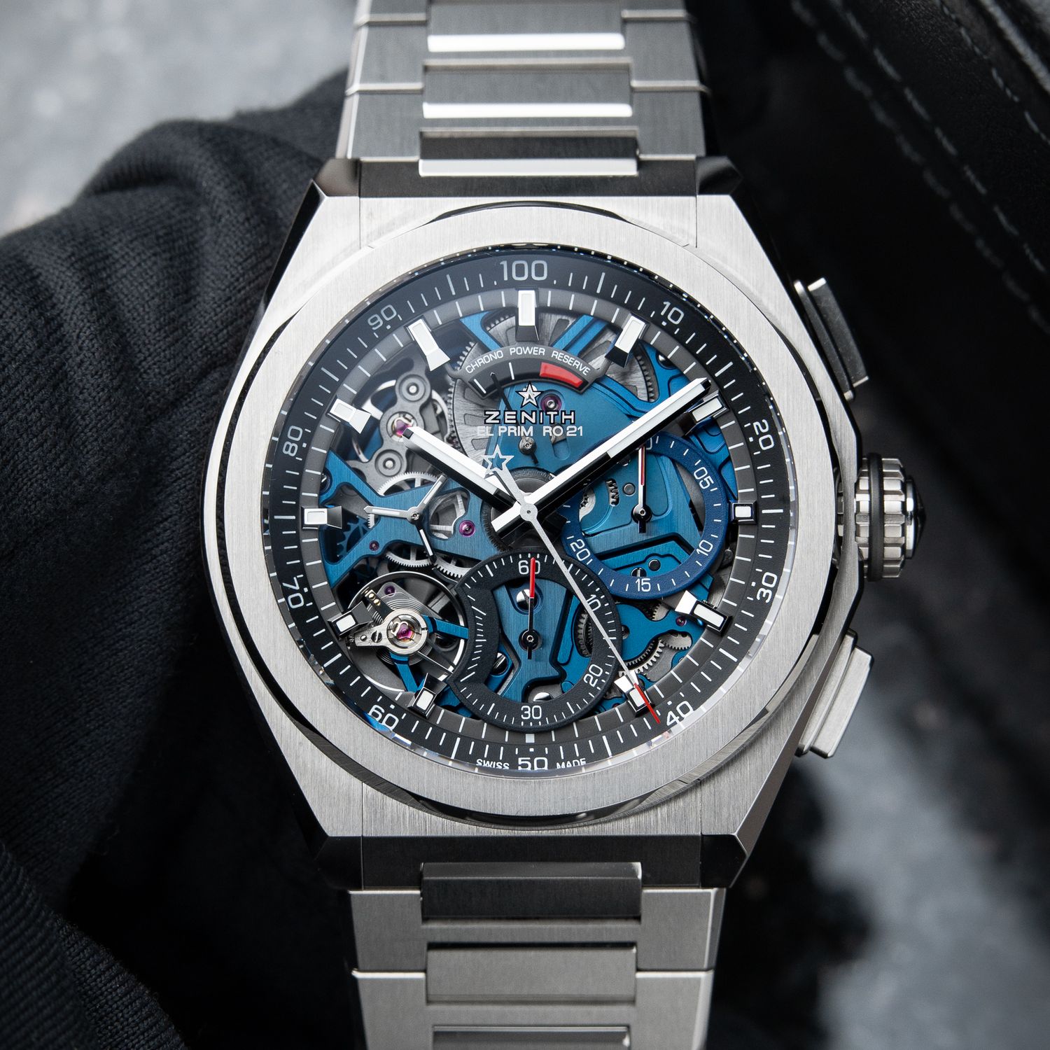 Zenith Defy UNWORN El Primero 21 1/100th Chronograph Titanium Bracelet Skeleton Zenith Defy UNWORN El Primero 21 1/100th Chronograph Titanium Bracelet Skeleton