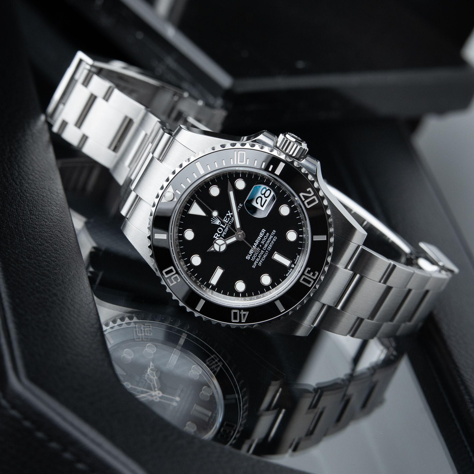 Rolex Submariner Date 1/2023 Diver Black Ceramic Bezel Steel Bracelet 41mm
