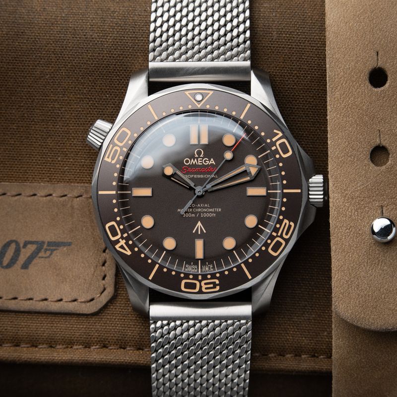OMEGA Seamaster NTTD No Time To Die 8/25 Diver 300M 007 Edition Titanium Brown James Bond