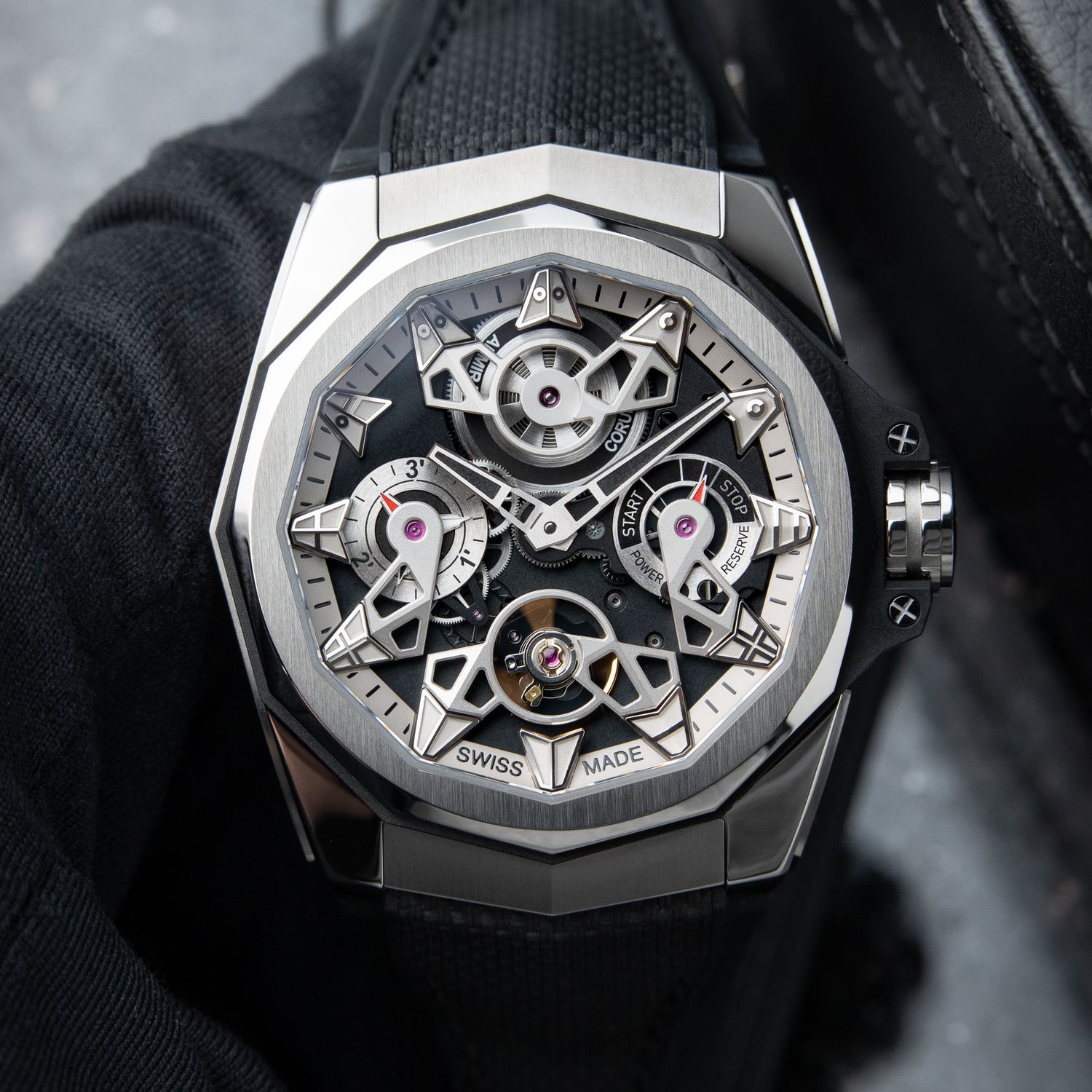 Corum Admiral UNWORN AC-One Openworked Titanium Rubber Automatic Cup 45mm Corum Admiral UNWORN AC-One Openworked Titanium Rubber Automatic Cup 45mm