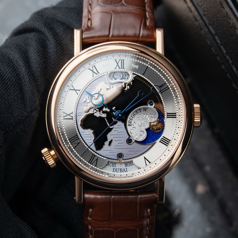 Breguet Classique 5717BR Europe Africa Hora Mundi World Time Rose Gold 43
