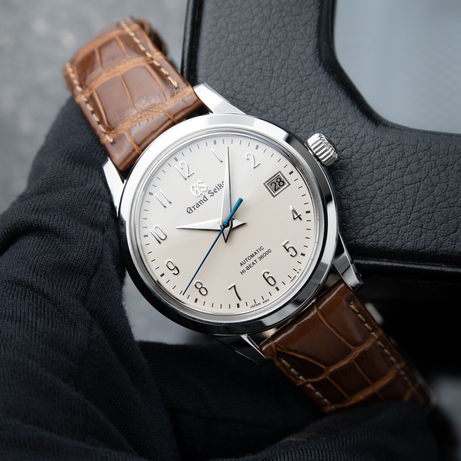 Grand Seiko Elegance Collection Hi-Beat 36000 Ivory Dial 39.5mm Automatic