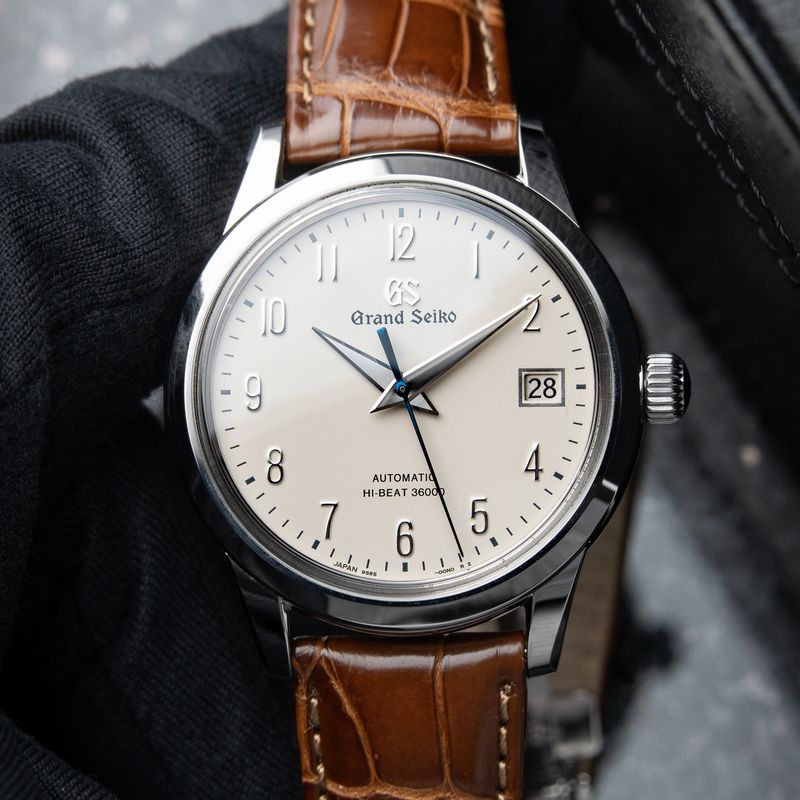 Grand Seiko Elegance Collection Hi-Beat 36000 Ivory Dial 39.5mm Automatic
