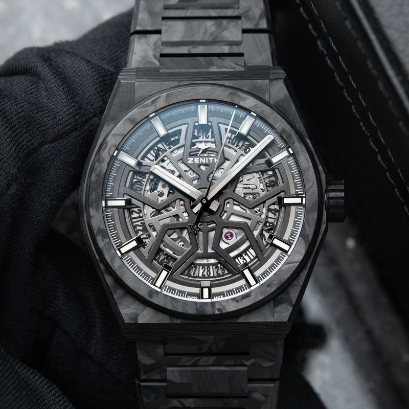 Zenith Defy Classic Skeleton Carbon Bracelet 41mm Automatic Black