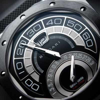 BVLGARIジェンタ オクトバイレトロムーブメントサファイアガラス2枚