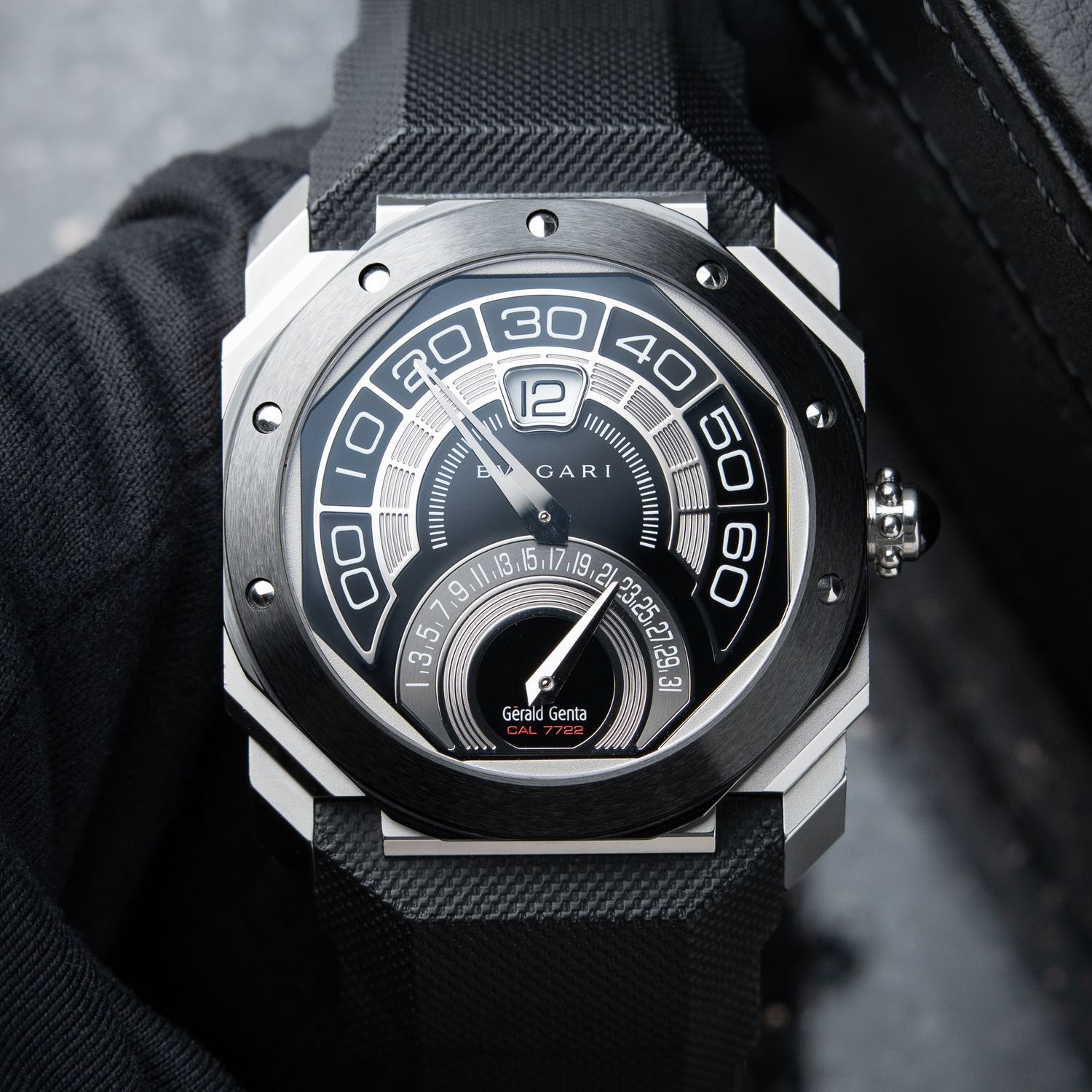 BVLGARI Octo Bi-Retro For Gerald Genta Jump Hour Retrograde Steel Ceramic Bulgari BVLGARI Octo Bi-Retro For Gerald Genta Jump Hour Retrograde Steel Ceramic Bulgari