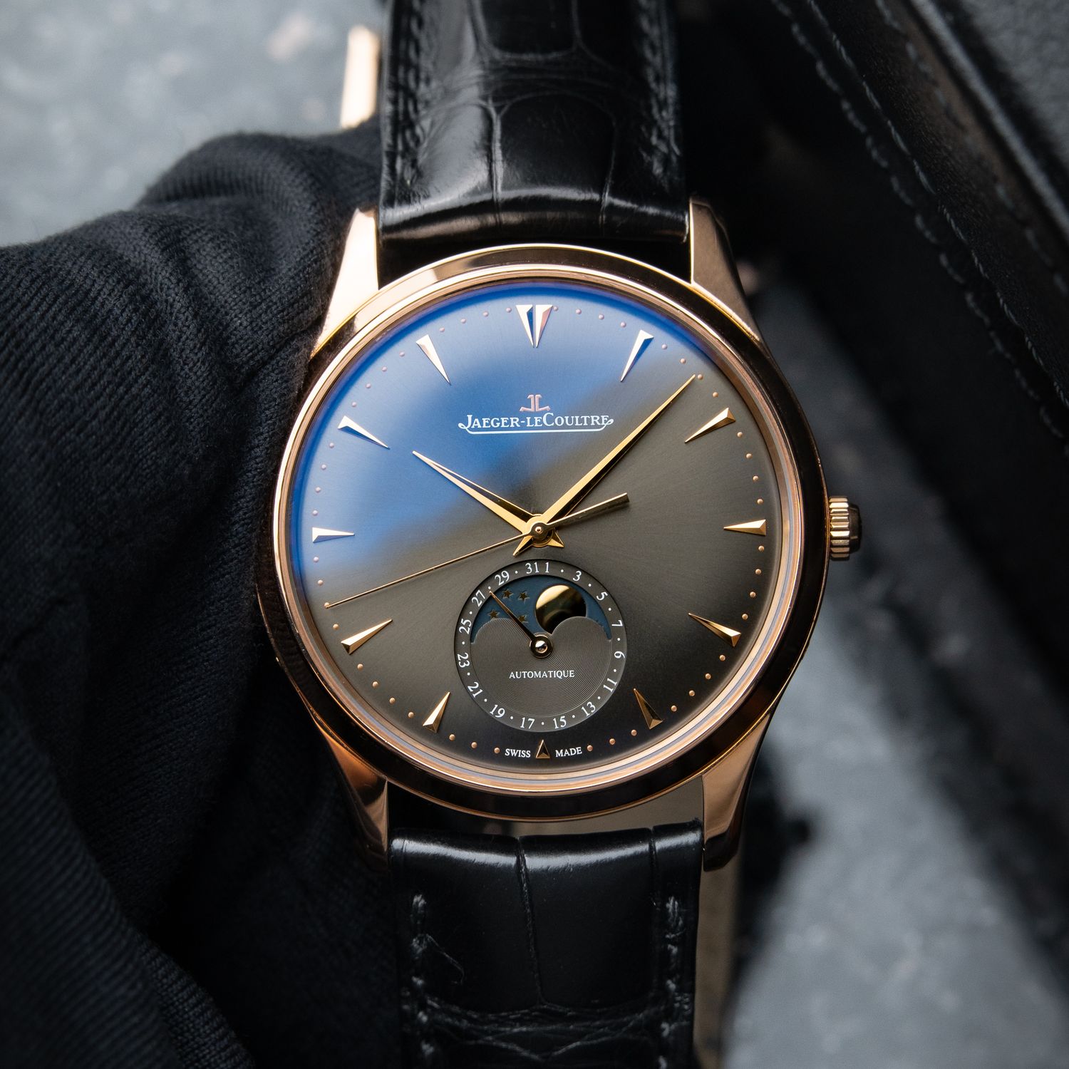 Jaeger-LeCoultre Master Ultra Thin Moon Phase BOUTIQUE Rose Gold Grey Dial Jaeger-LeCoultre Master Ultra Thin Moon Phase BOUTIQUE Rose Gold Grey Dial
