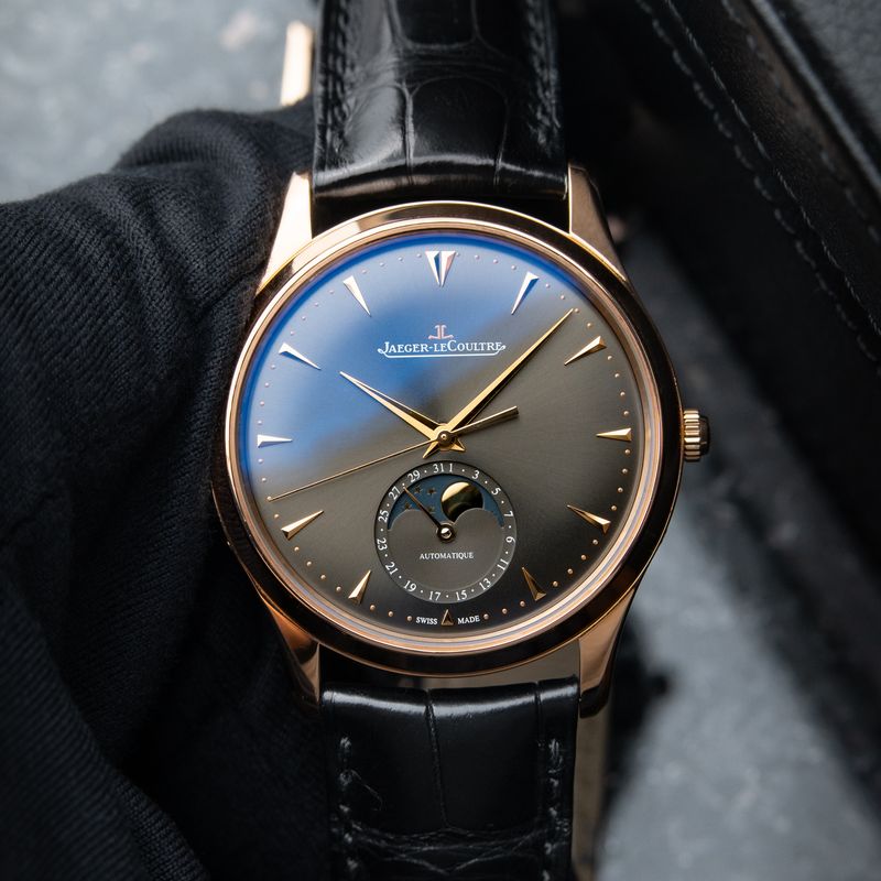 Jaeger-LeCoultre Master Ultra Thin Moon Phase BOUTIQUE Rose Gold Grey Dial