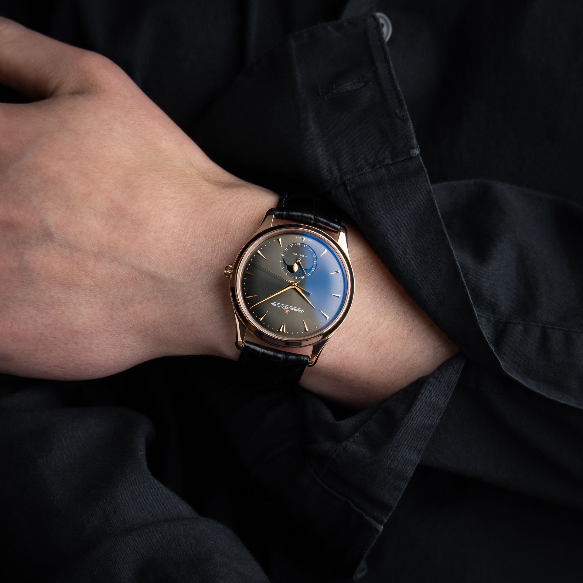 Jaeger-LeCoultre Master Ultra Thin Moon Phase BOUTIQUE Rose Gold Grey Dial