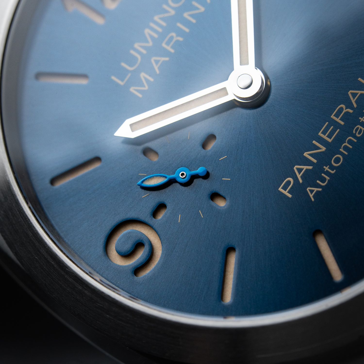 Panerai Luminor Marina 1950 Blue Dial Steel Bracelet Automatic 44