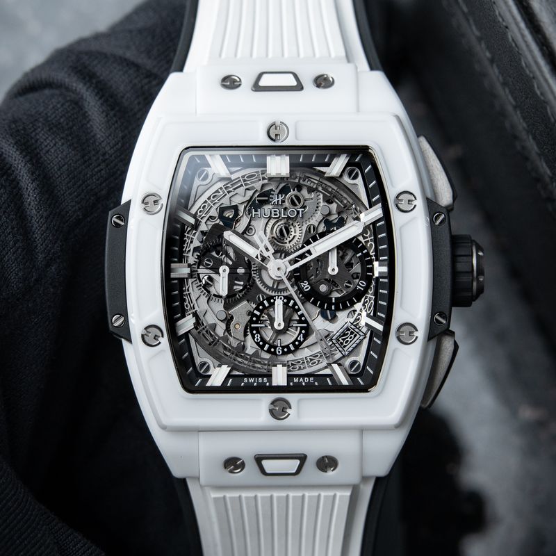 Hublot Spirit of Big Bang UNWORN 4/2025 White Ceramic Skeleton Chronograph