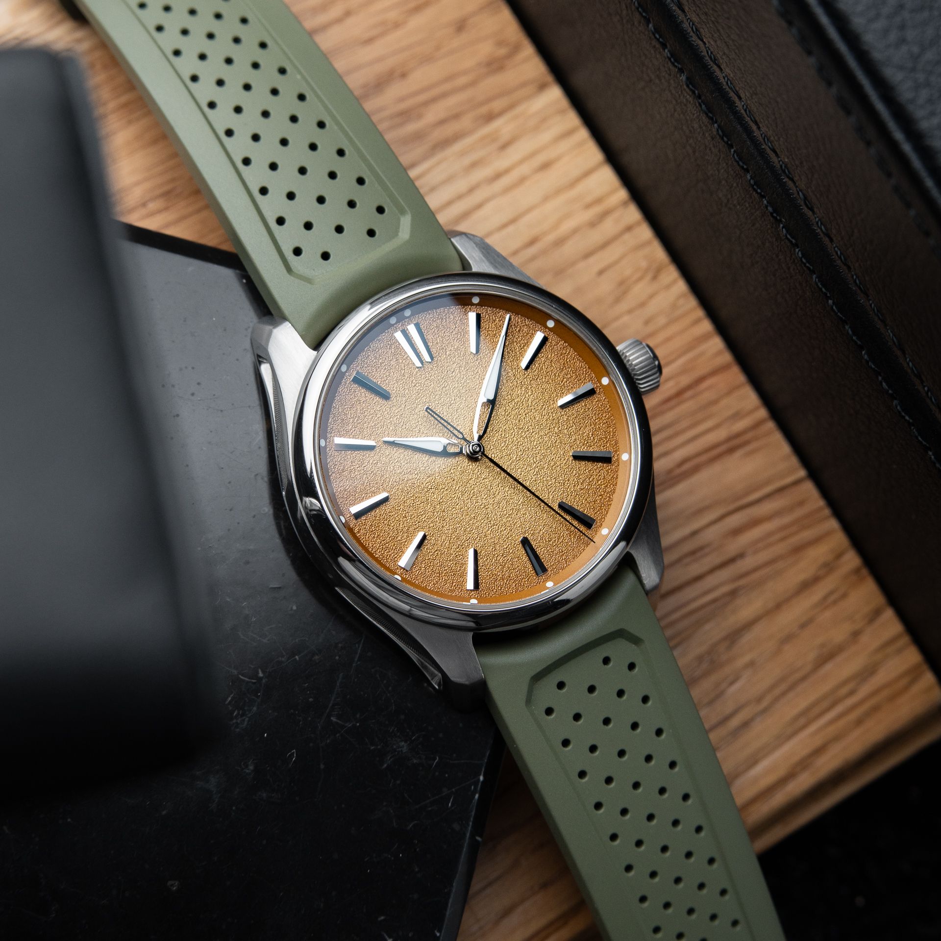 H.Moser & Cie. Pioneer Centre Seconds Amber Sand Bucherer Limited Edition