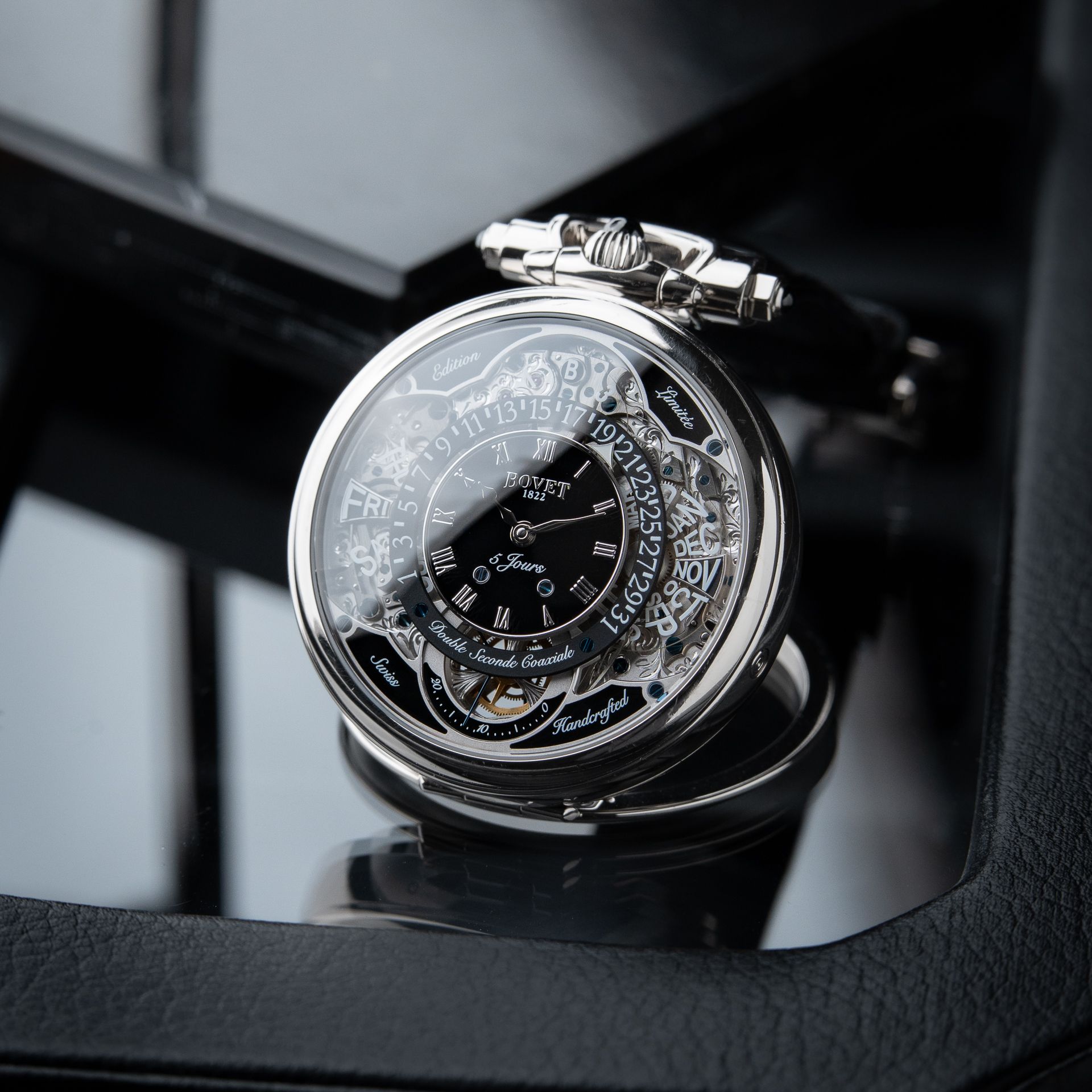 Bovet Virtuoso VII RARE Amadeo Fleurier Perpetual Calendar Retrograde Date White Gold Limited Edition