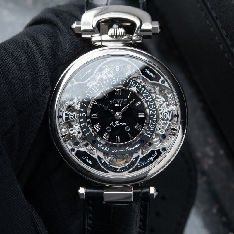 Bovet Virtuoso VII RARE Amadeo Fleurier Perpetual Calendar Retrograde Date White Gold Limited Edition