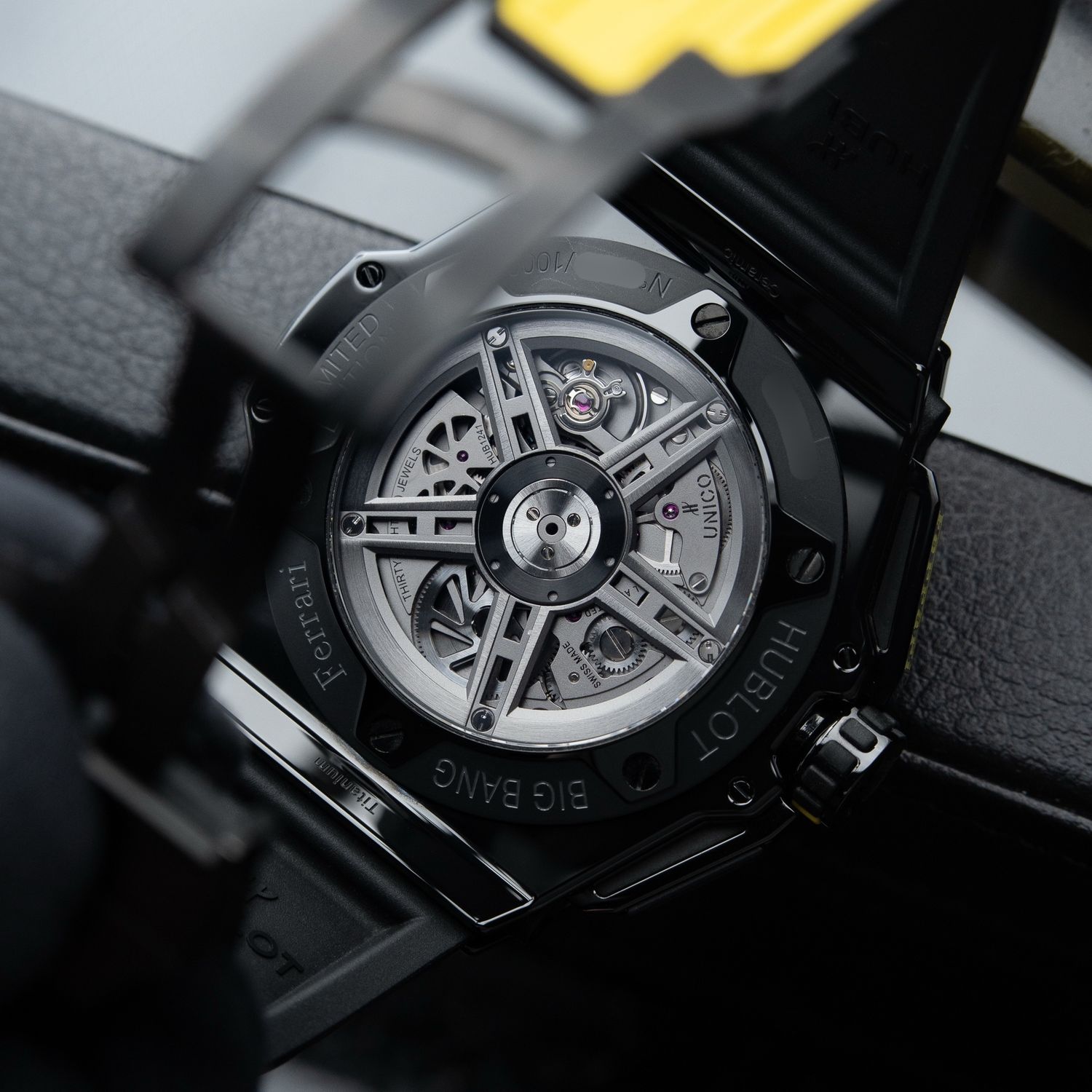 Hublot Big Bang Unico Ferrari Limited Edition Yellow Carbon Fiber