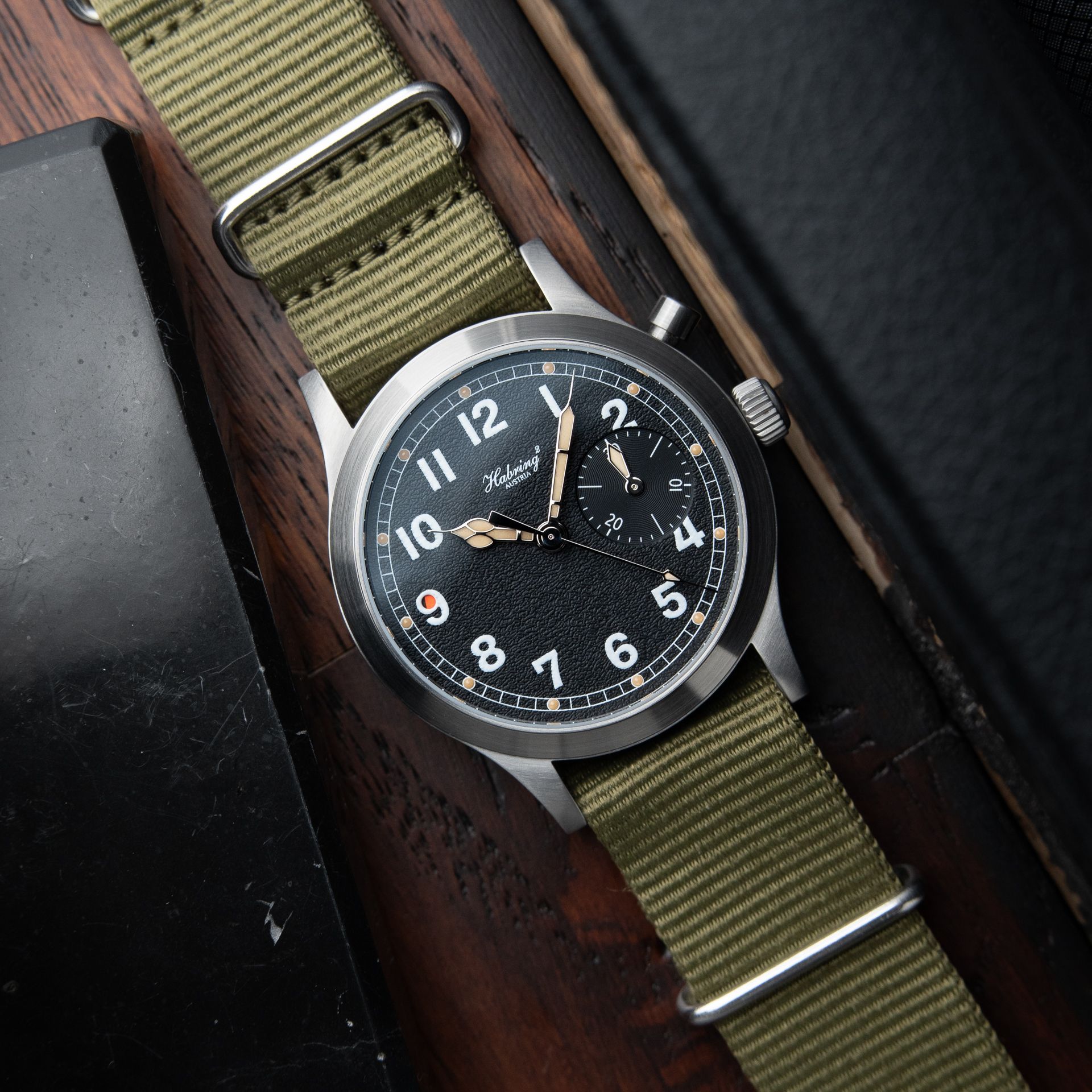 Habring² Chrono-Felix Top Second 2/2024 Monopusher Chronograph Black Steel Habring