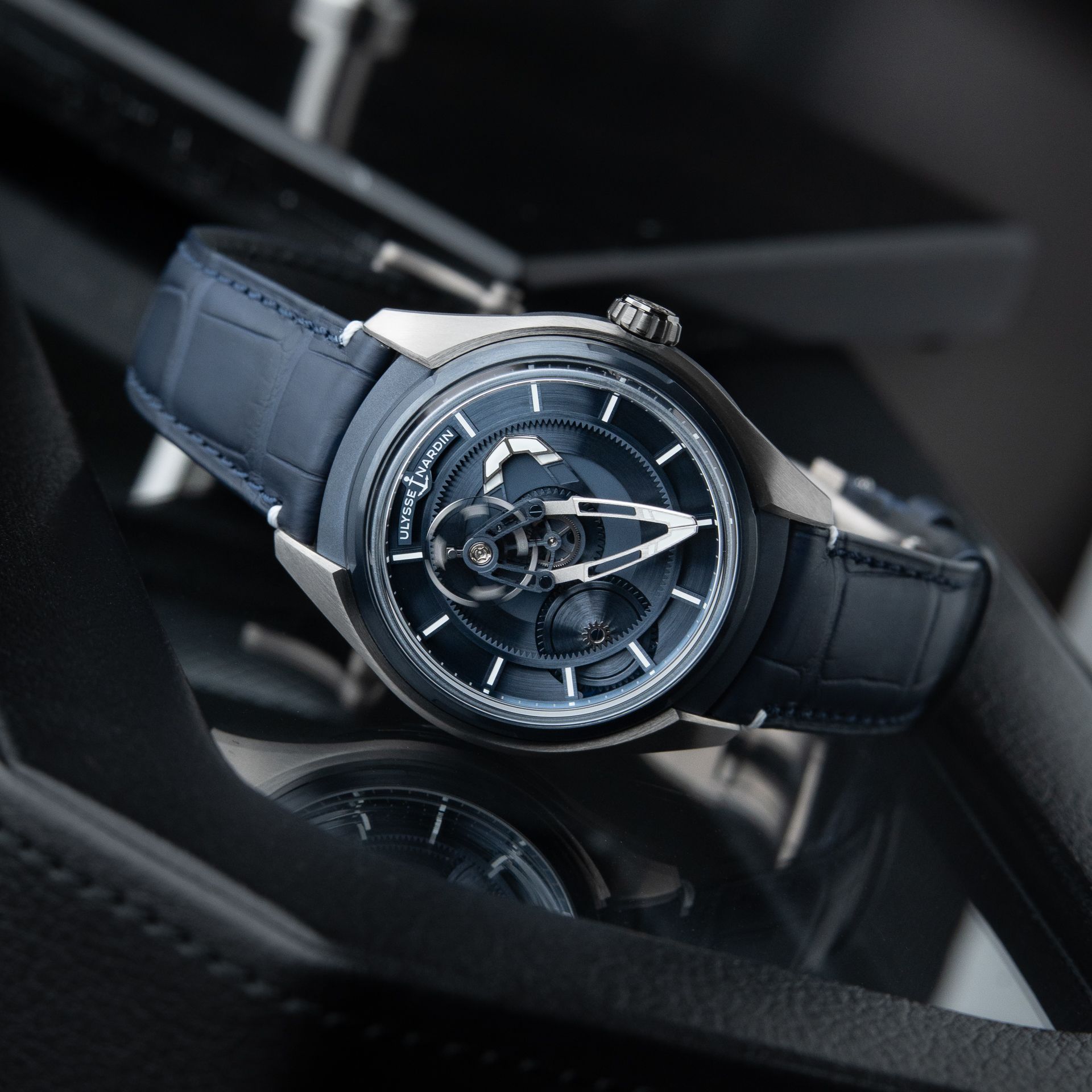 Ulysse Nardin Freak X Ti Blue NOS UNWORN PVD Titanium Leather Automatic