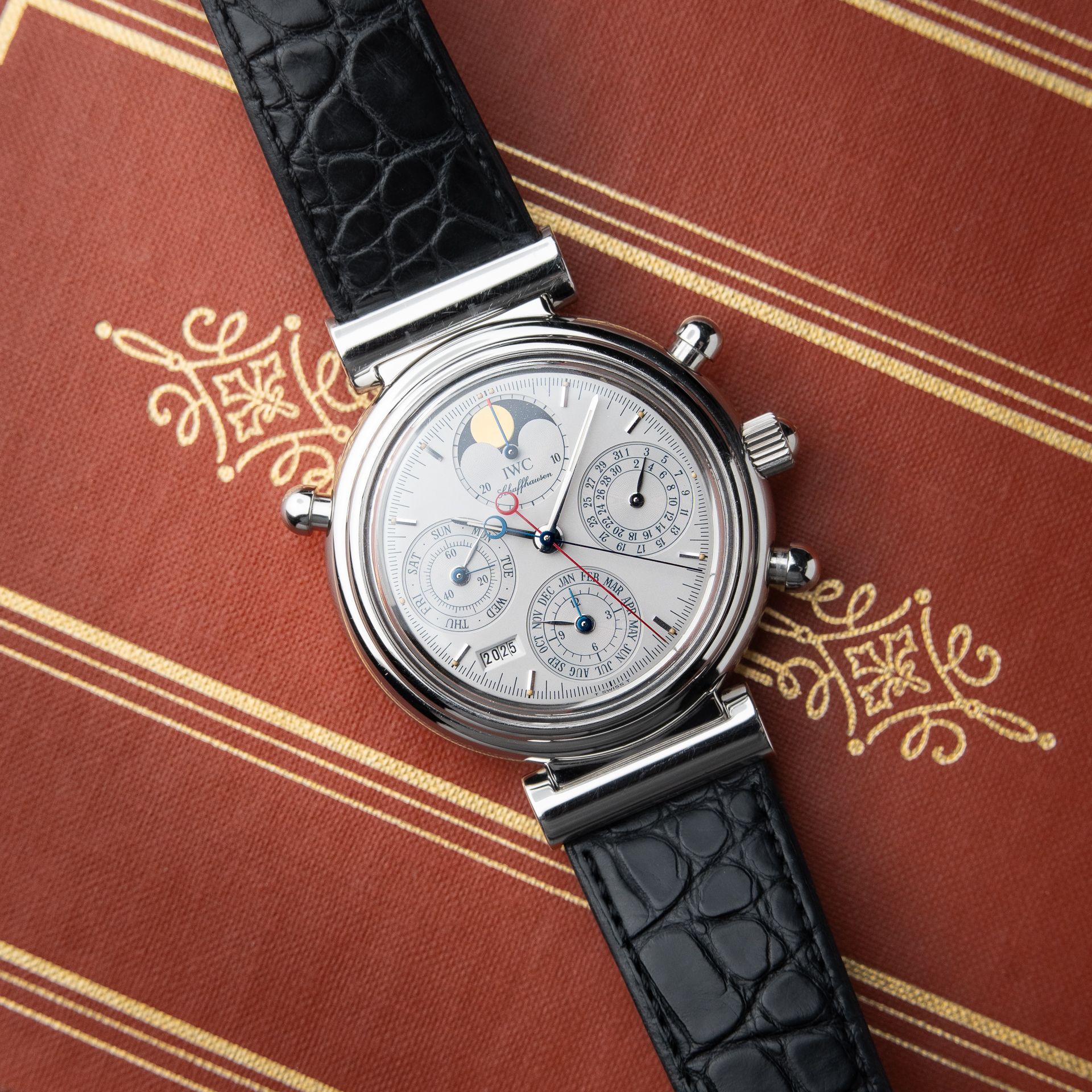 IWC Da Vinci Perpetual Rattrapante RARE Double Chronograph Platinum Limited Edition