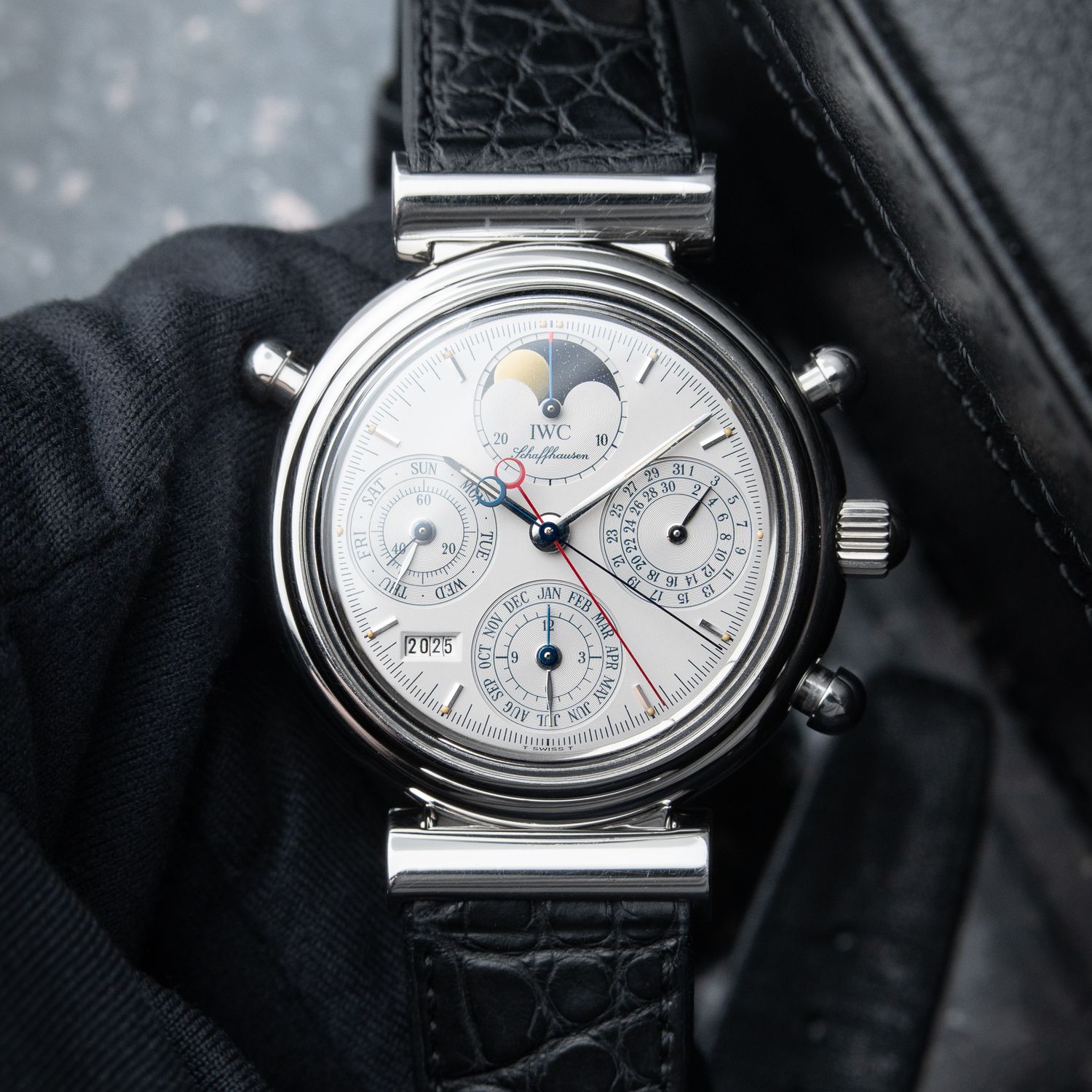 IWC Da Vinci Perpetual Rattrapante RARE Double Chronograph Platinum Limited Edition