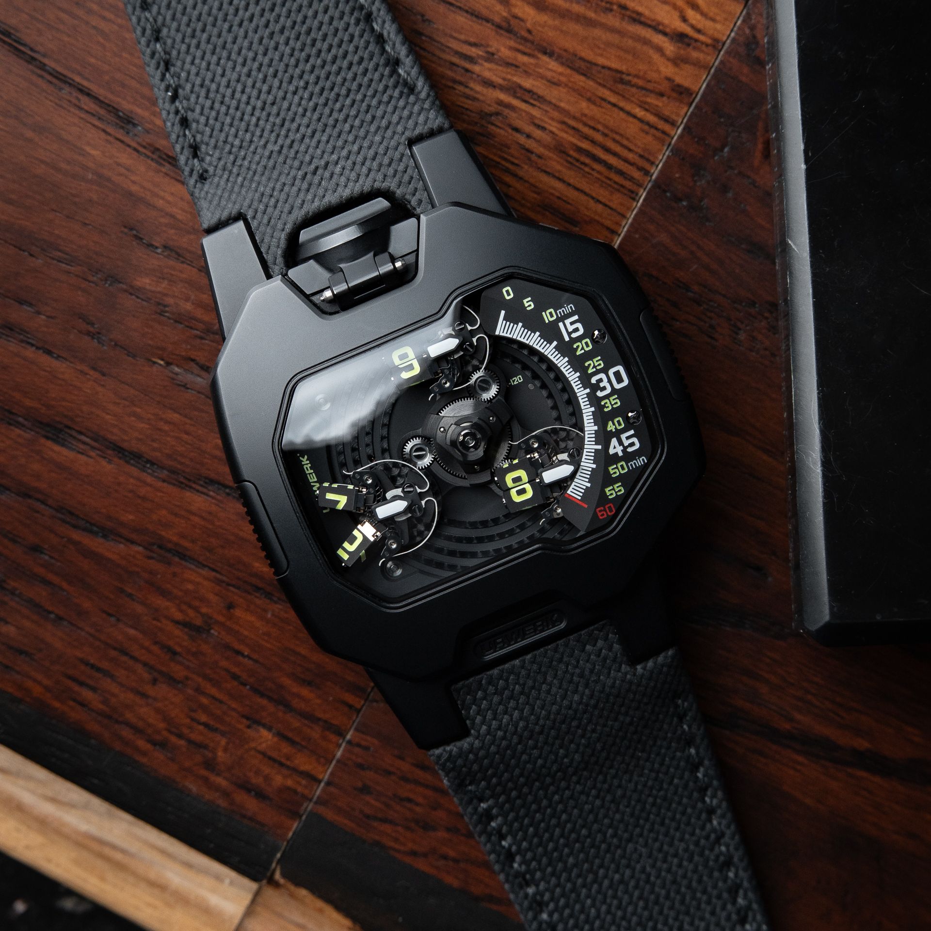 URWERK UR-120 Space Black RARE 8/2025 PVD Titanium Automatic Openworked