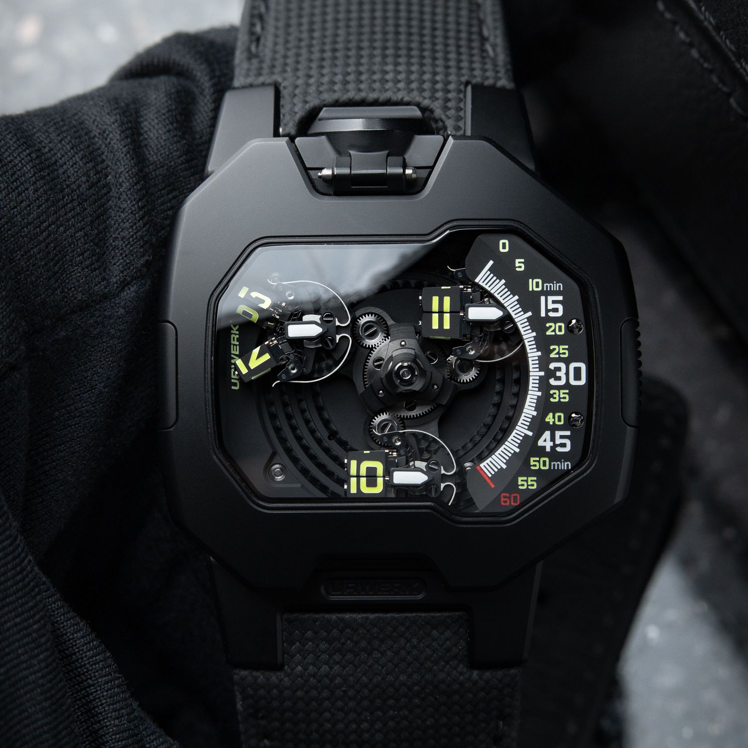 URWERK UR-120 Space Black RARE 8/2025 PVD Titanium Automatic Openworked