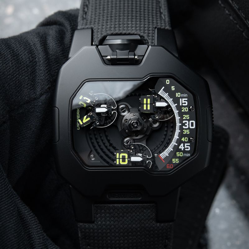 URWERK UR-120 Space Black RARE 8/2025 PVD Titanium Automatic Openworked