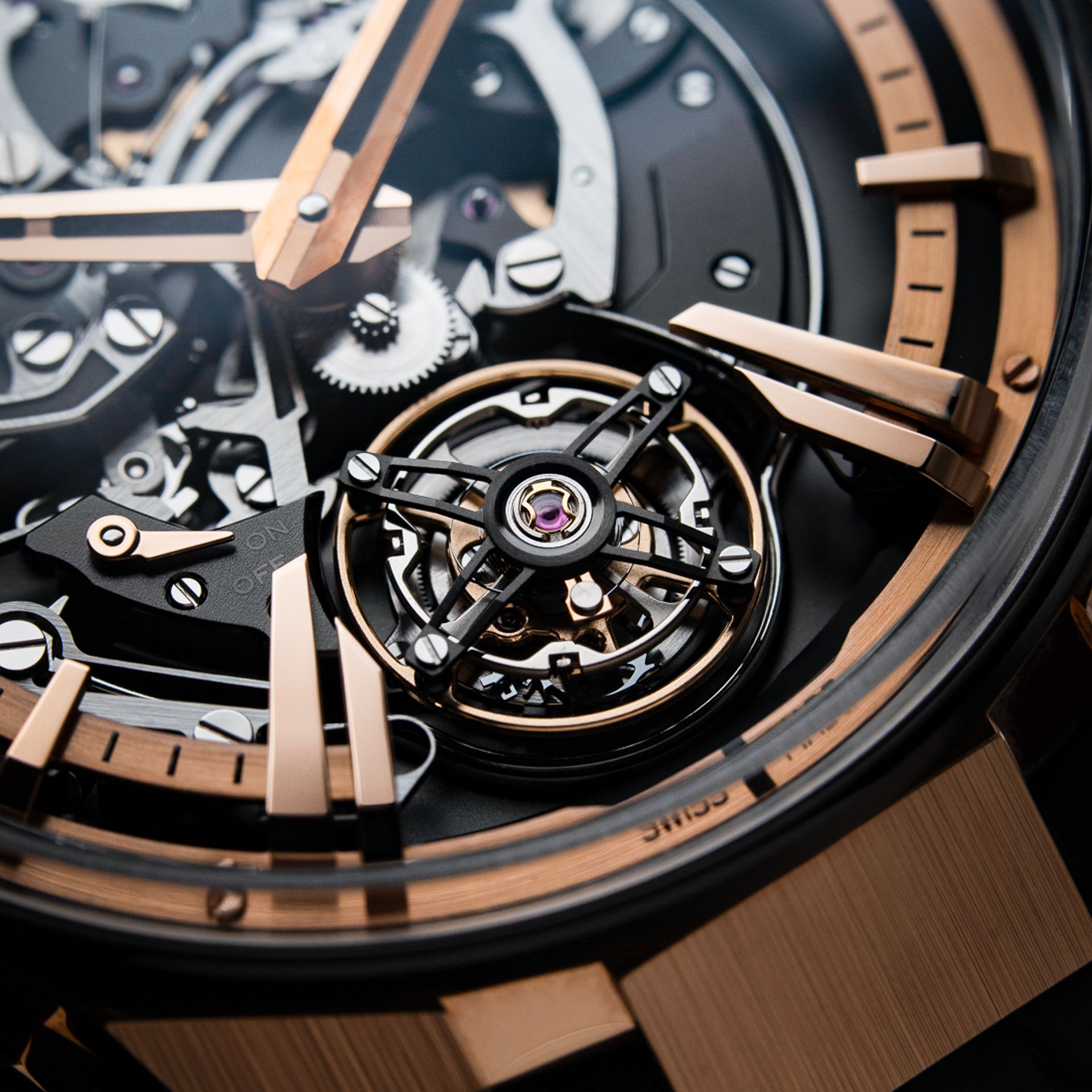 Ulysse Nardin Blast Hourstriker UNWORN 7/2023 Tourbillon Skeleton Rose Gold Black PVD Titanium