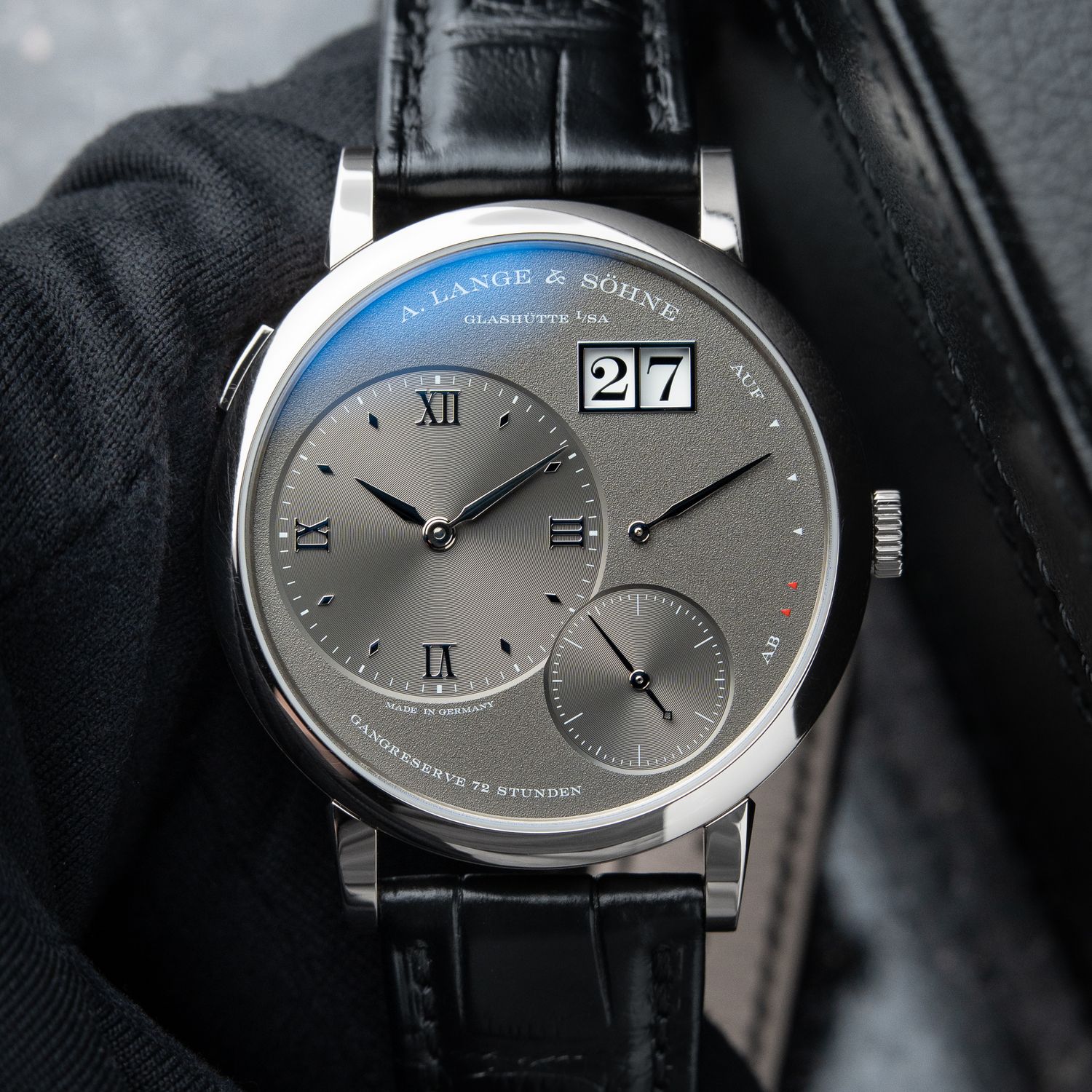 A. Lange & Söhne 2025 Grand Lange 1 White Gold Outsize Date Grey Dial 41mm