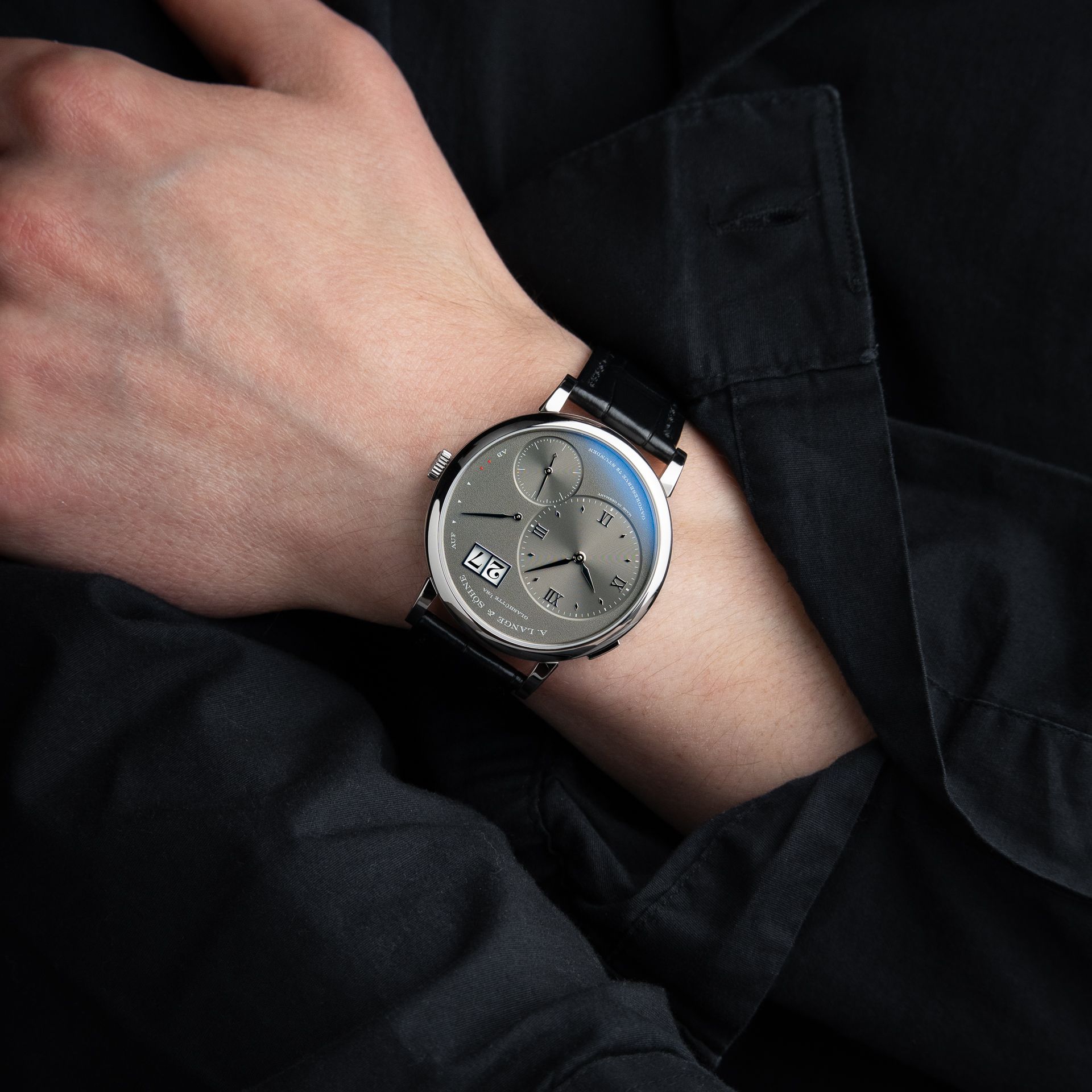 A. Lange & Söhne 2025 Grand Lange 1 White Gold Outsize Date Grey Dial 41mm